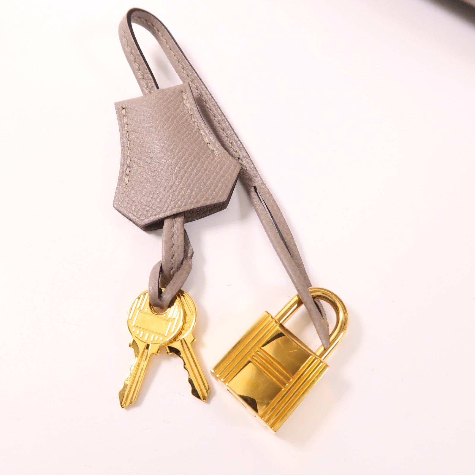 HERMES Epsom皮革Birkin 30金扣手挽袋Gris Asphalt