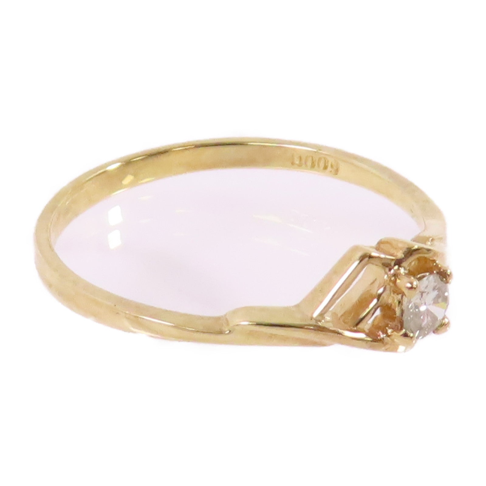JEWELRY 【激減優惠】18K黃金/鑽石Diamond Ring戒指US#6.5