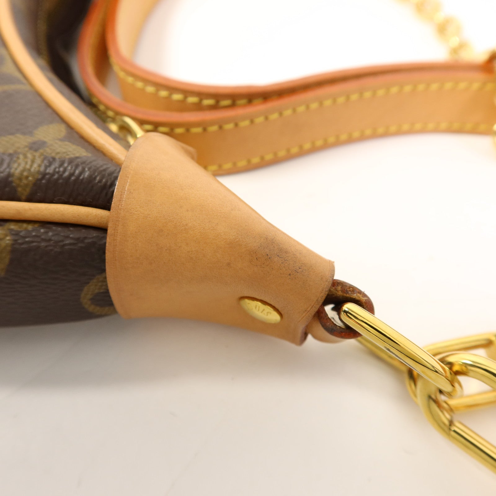 LOUIS VUITTON Monogram Loop金扣肩背袋棕色