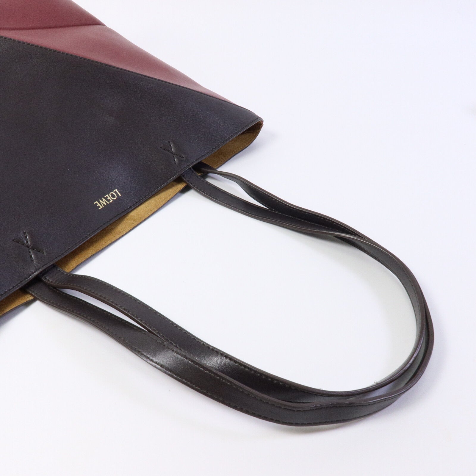 LOEWE 牛皮皮革Medium Puzzle Fold手挽袋