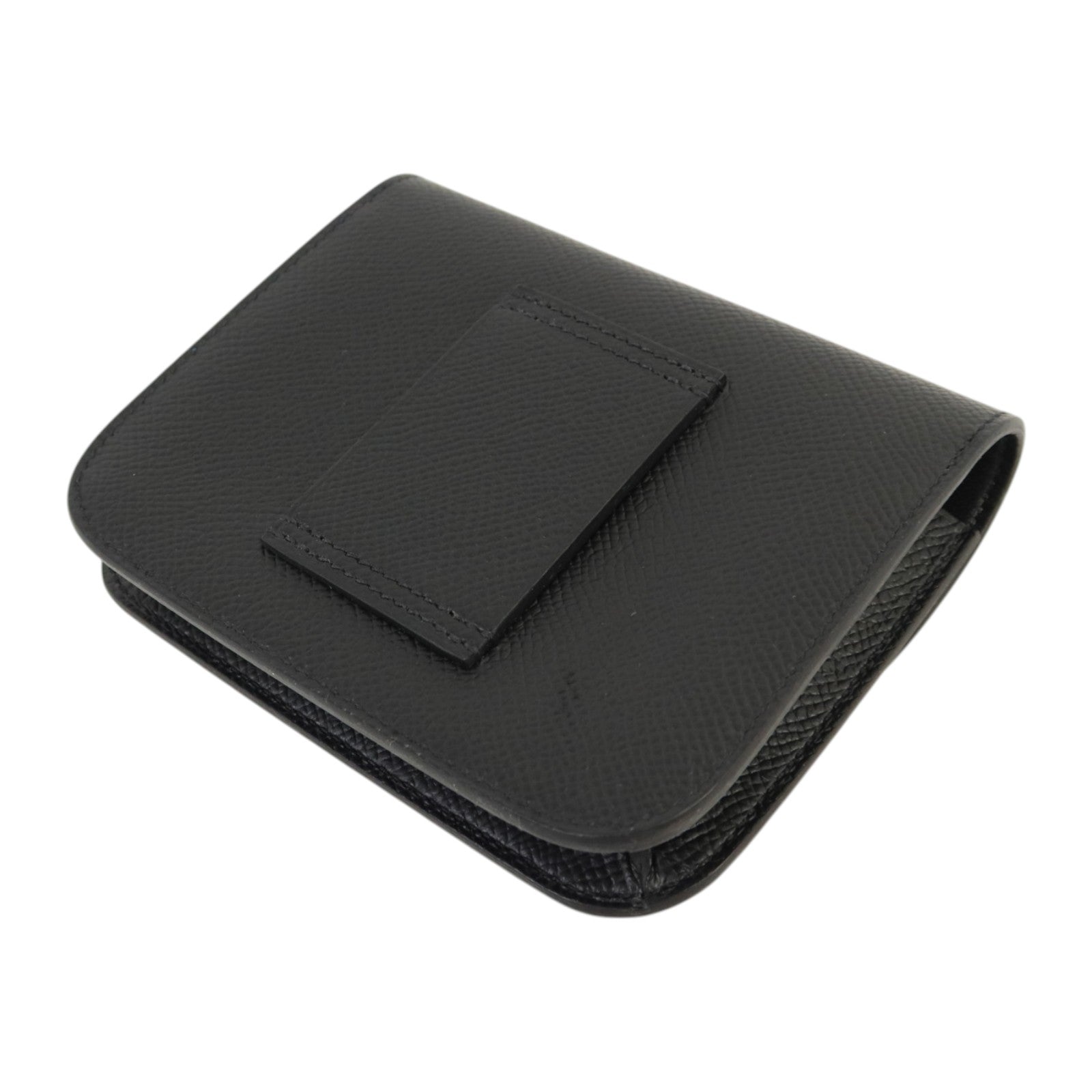 HERMES Epsom皮革Constance Slim金扣錢包Noir