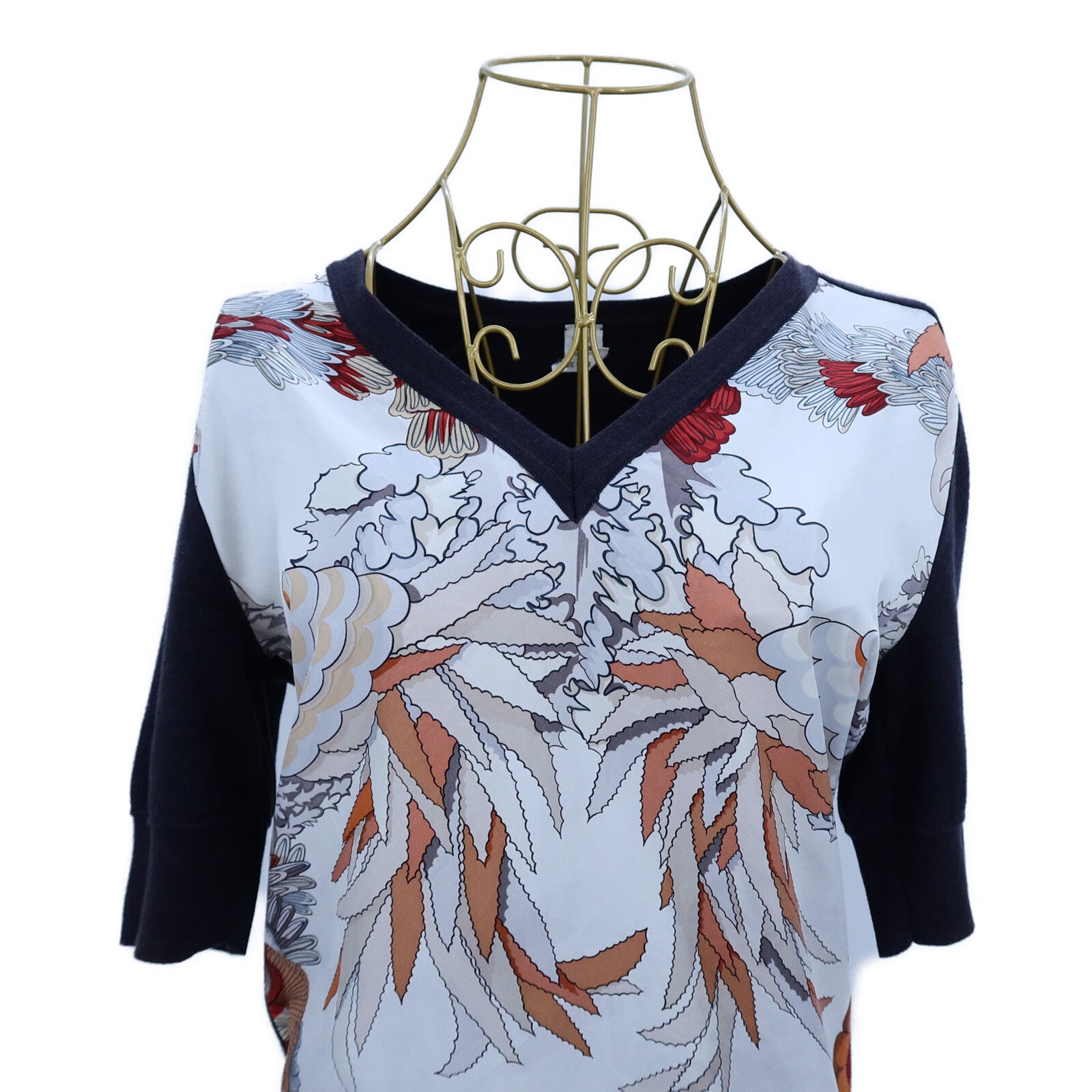 HERMES Silk/Cotton Tops針織