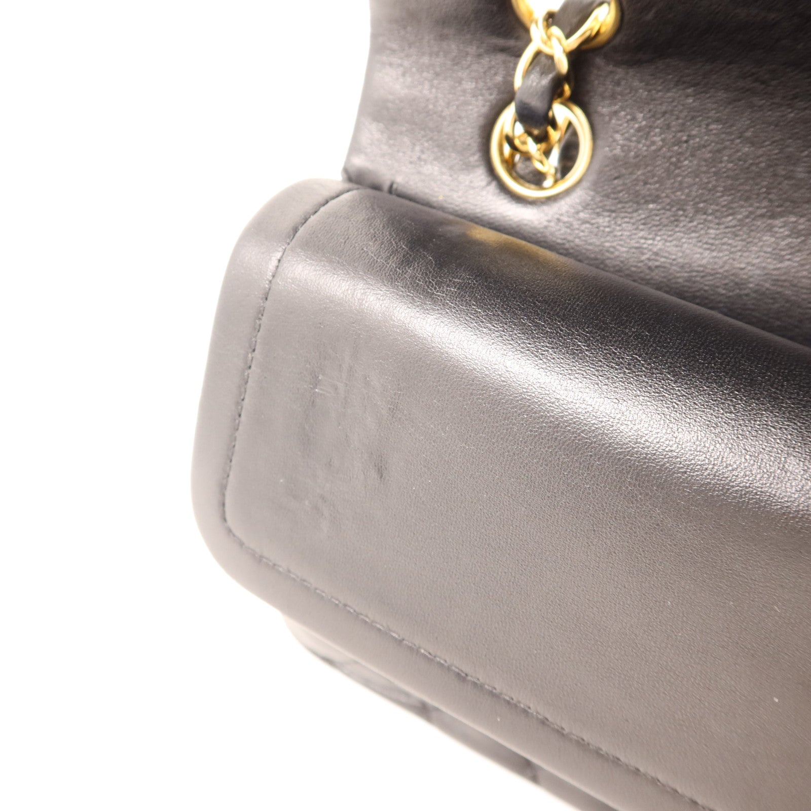 CHANEL 羊皮皮革Classic 25金扣鏈帶肩背袋