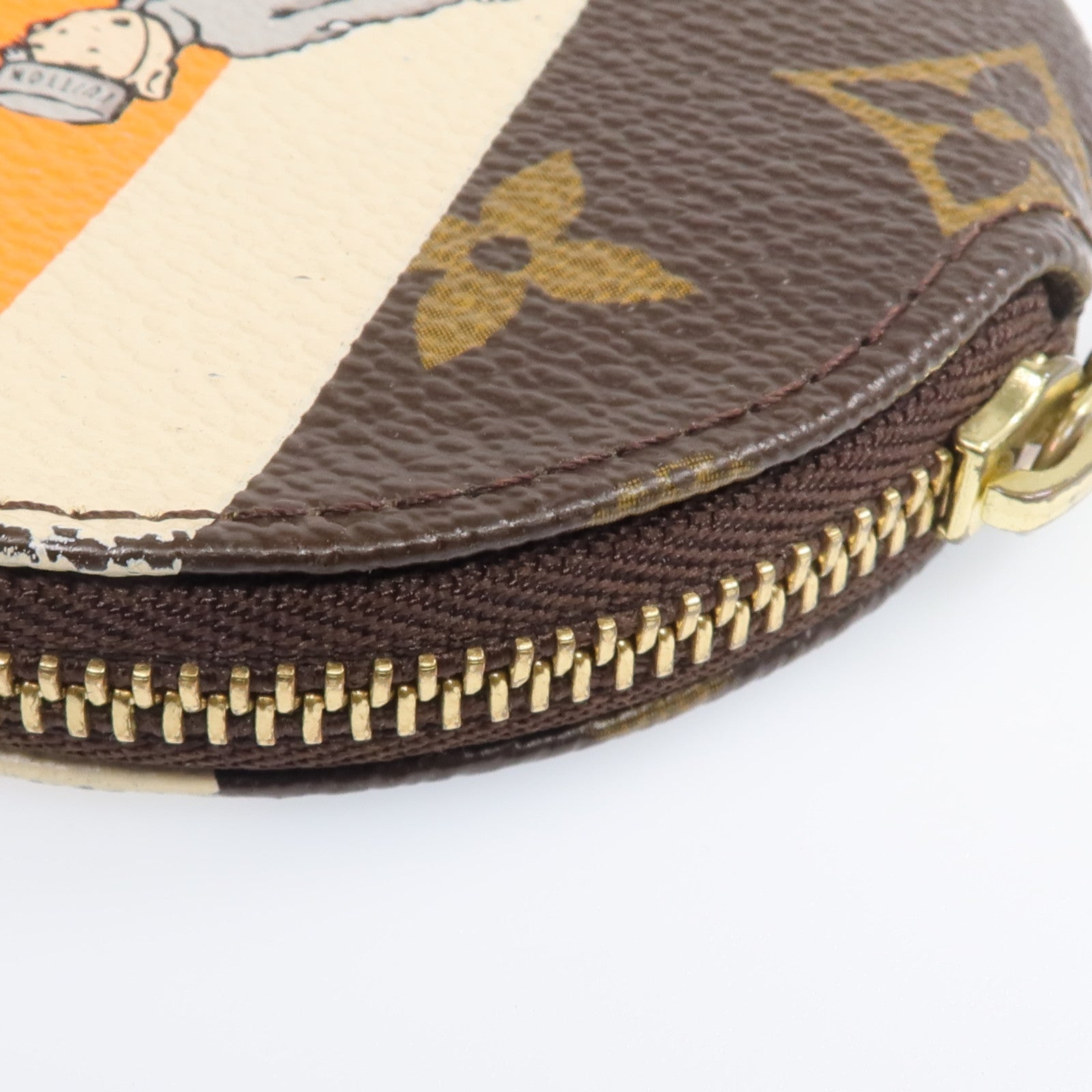 LOUIS VUITTON Monogram Groom Coin Case金扣零錢包