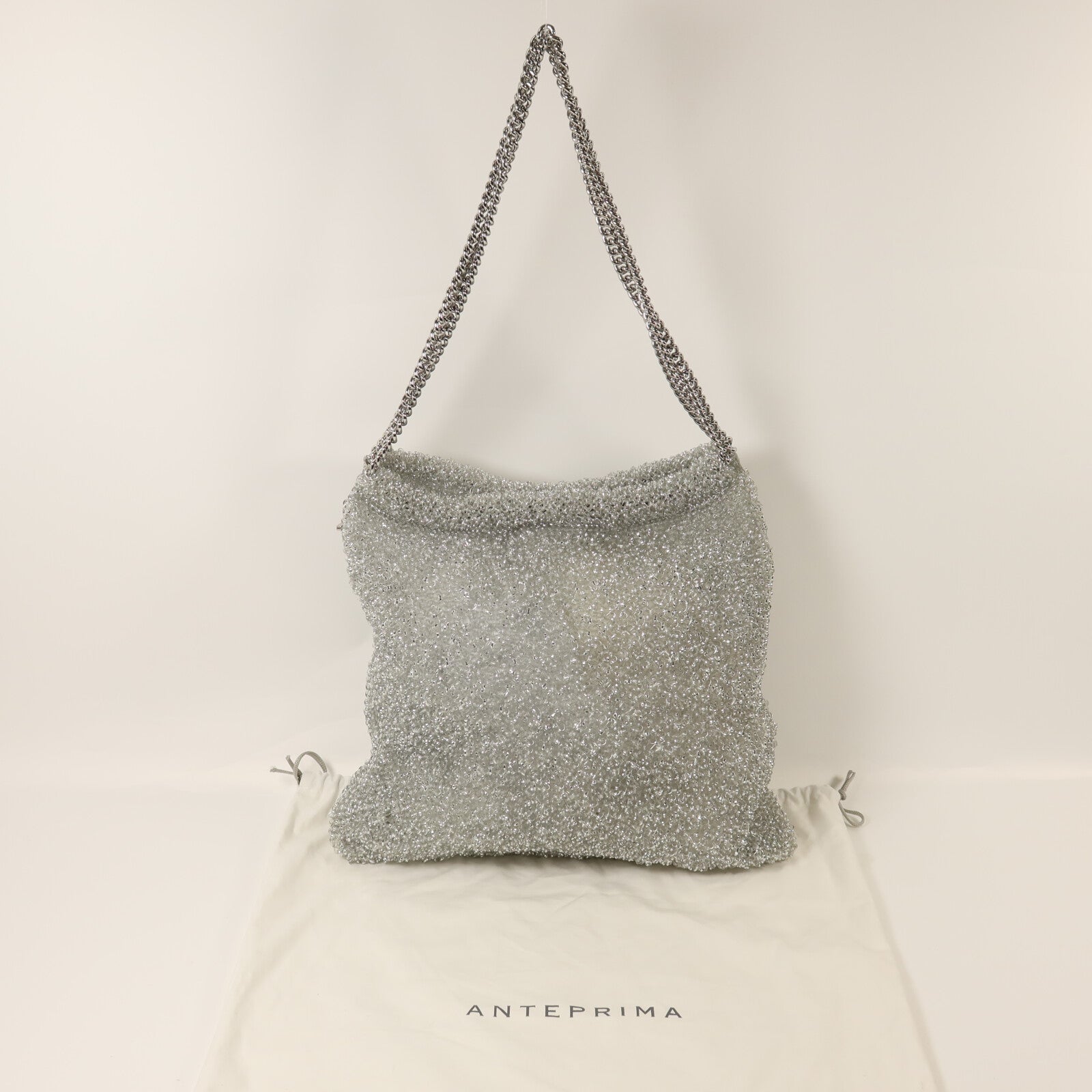 ANTEPRIMA PVC Chain Shoulder銀扣鏈帶肩背袋