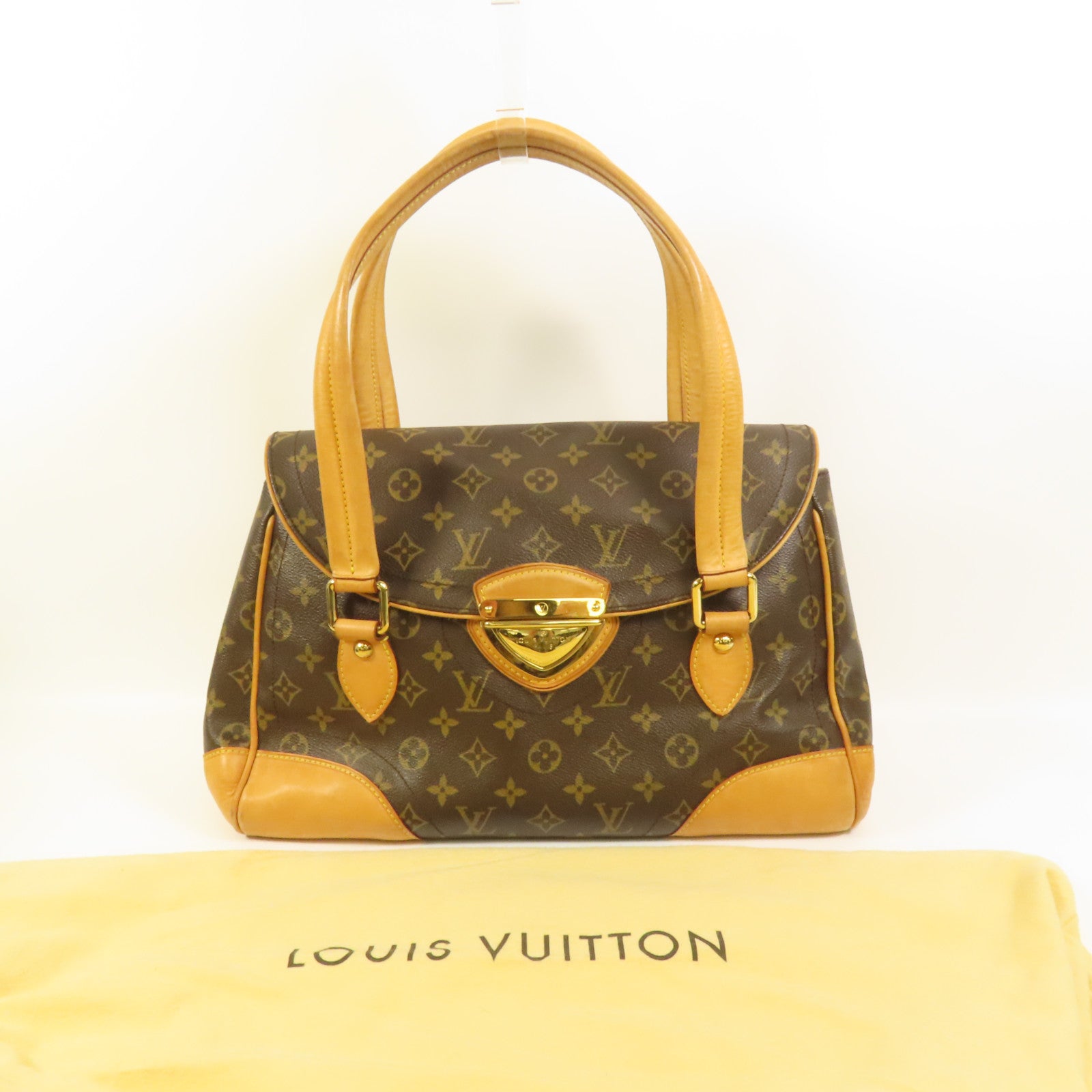 LOUIS VUITTON 【激減優惠】Monogram Beverly GM金扣肩背袋