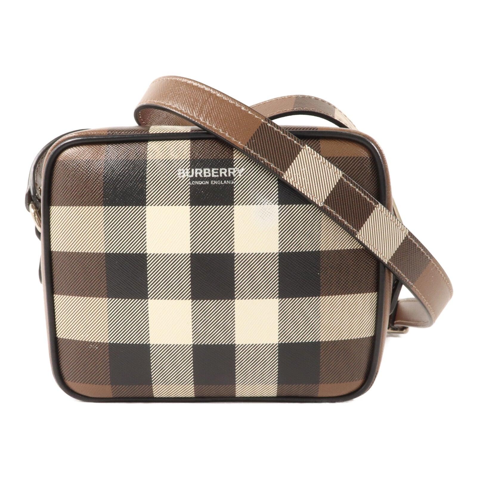 BURBERRY 塗層帆布Shoulder Bag肩背袋