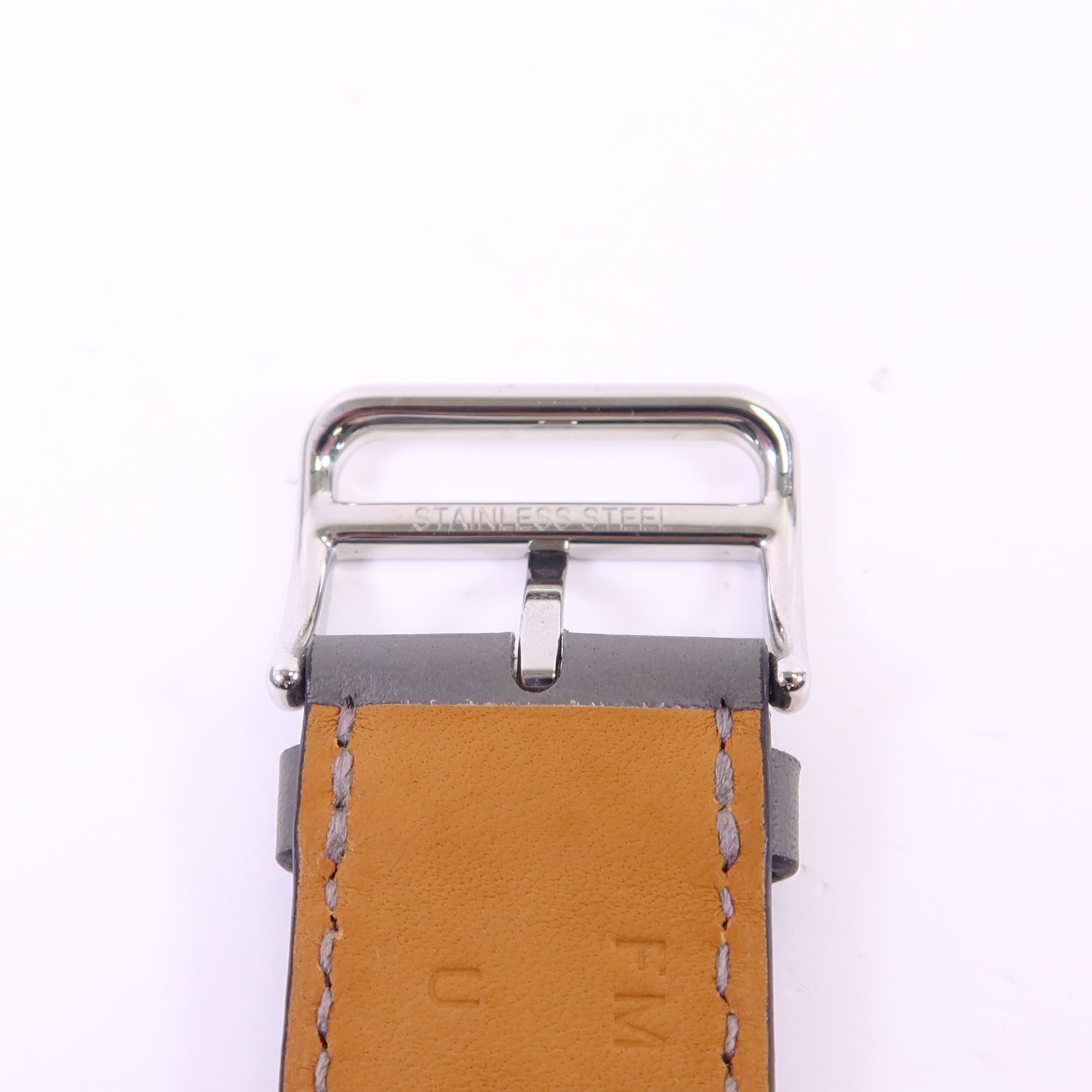 HERMES Swift皮革Apple Watch Strap銀扣錶帶