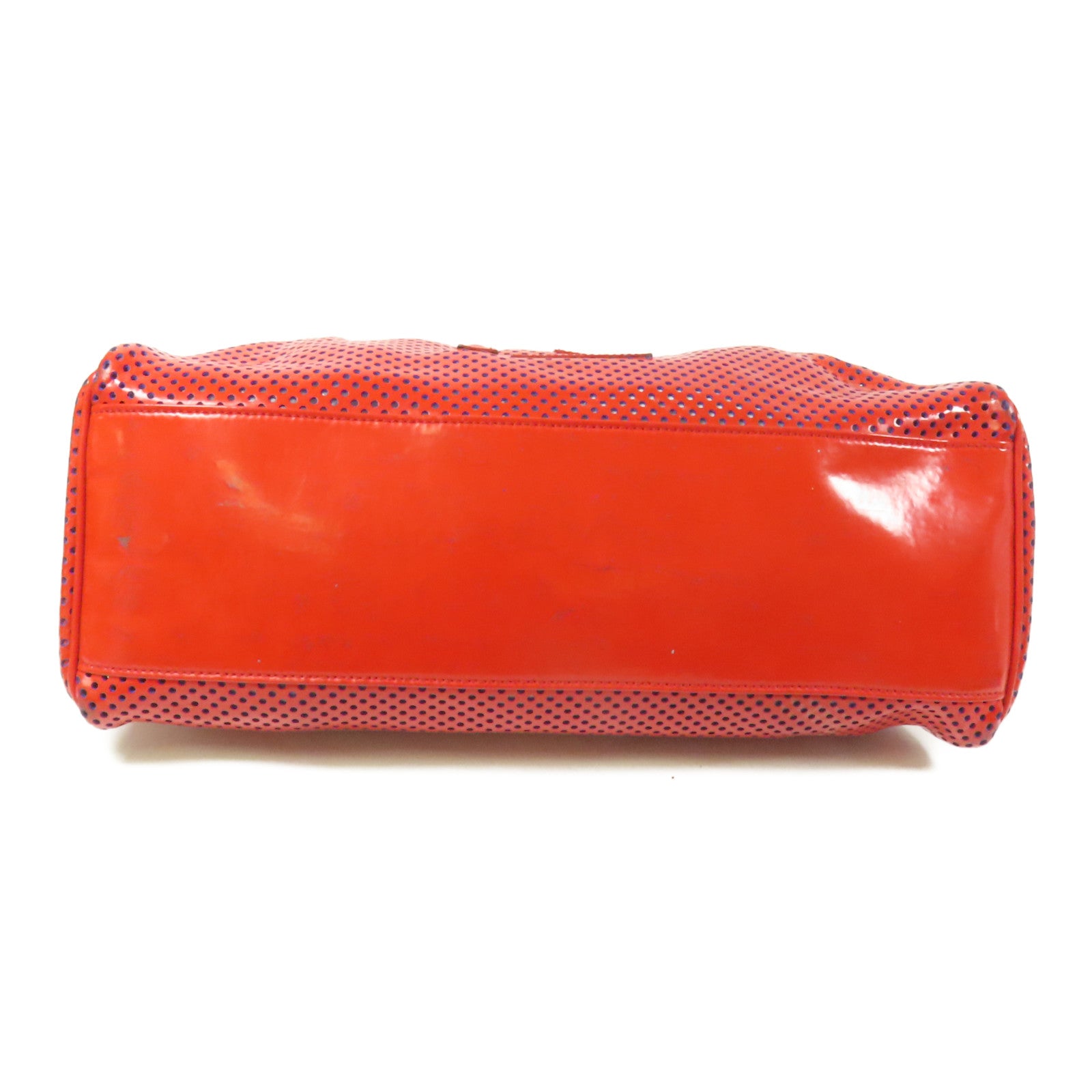 FENDI 漆皮皮革Sac A Main En Evir銀扣肩背袋