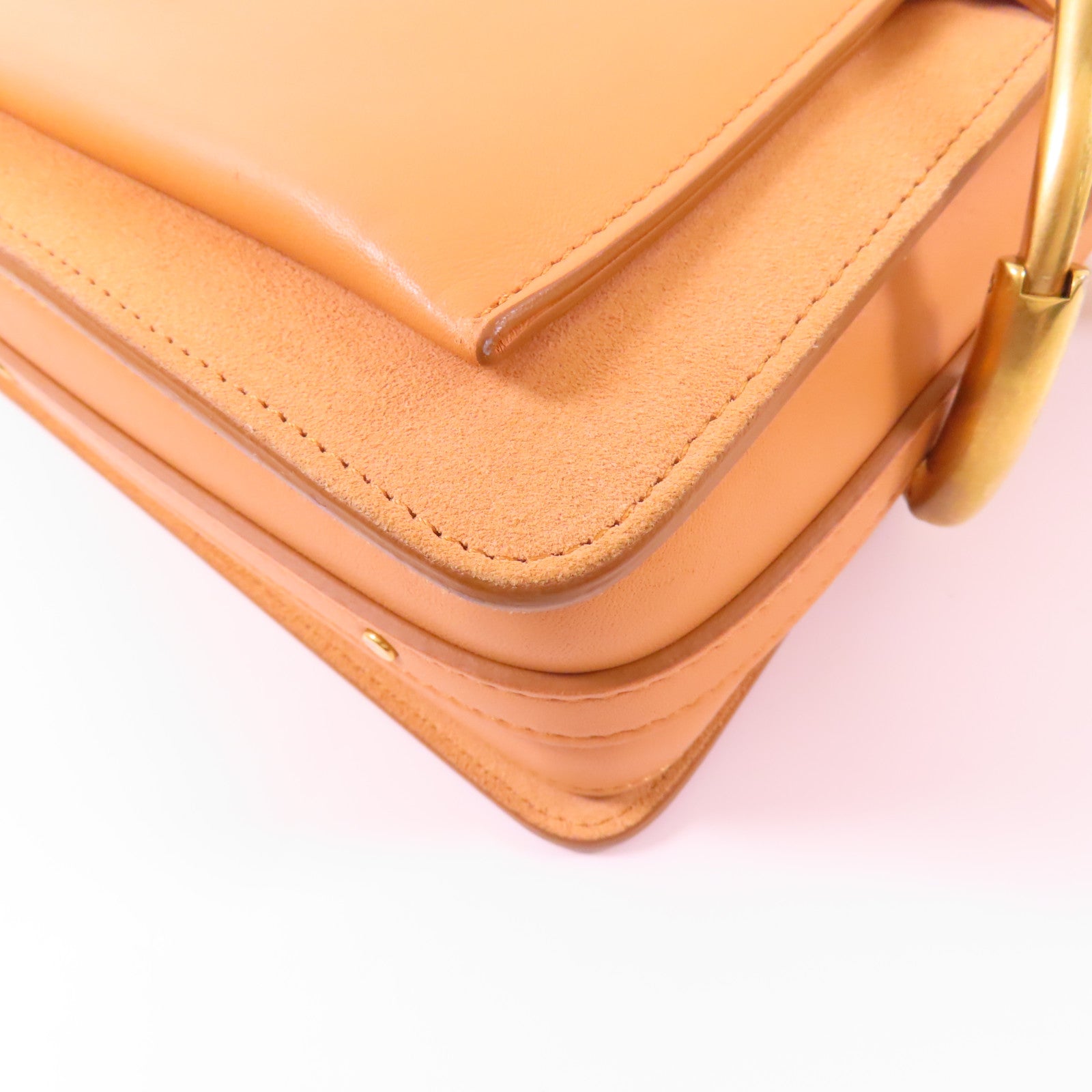 Chloe 【激減優惠】牛皮皮革Shoulder Bag金扣手挽肩背兩用袋