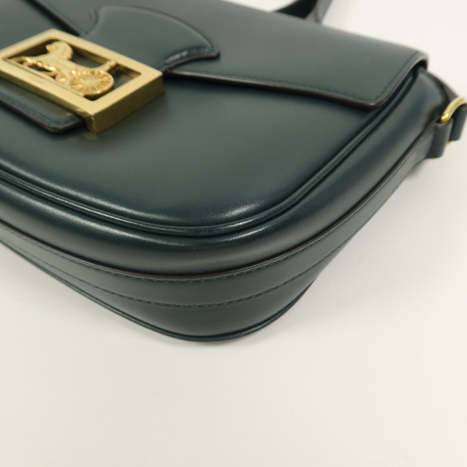 CELINE 牛皮皮革Horse Box Bag肩背袋