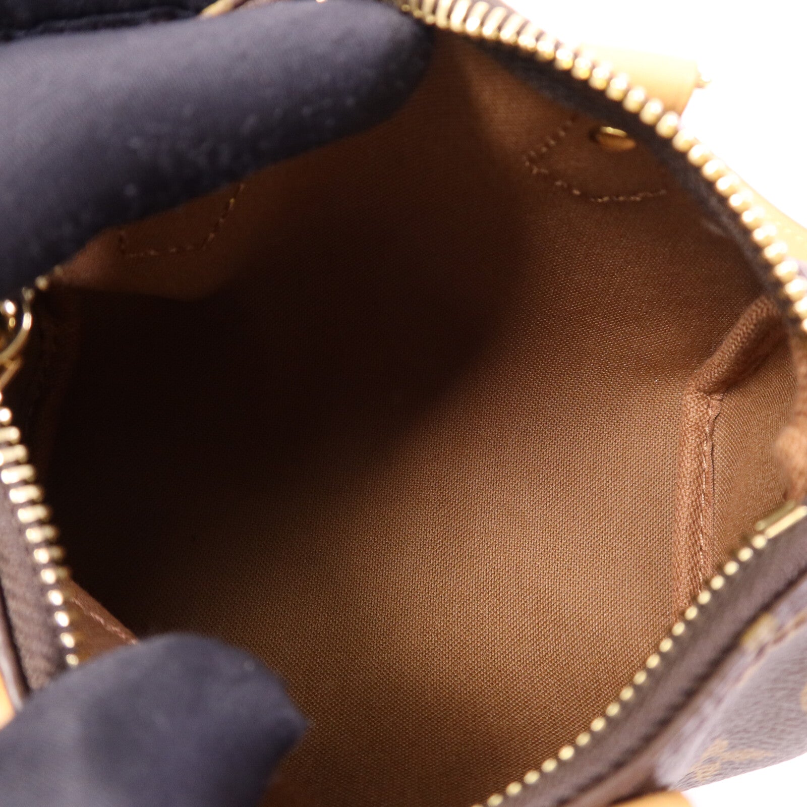 LOUIS VUITTON Monogram Nano Speedy金扣手挽肩背兩用袋