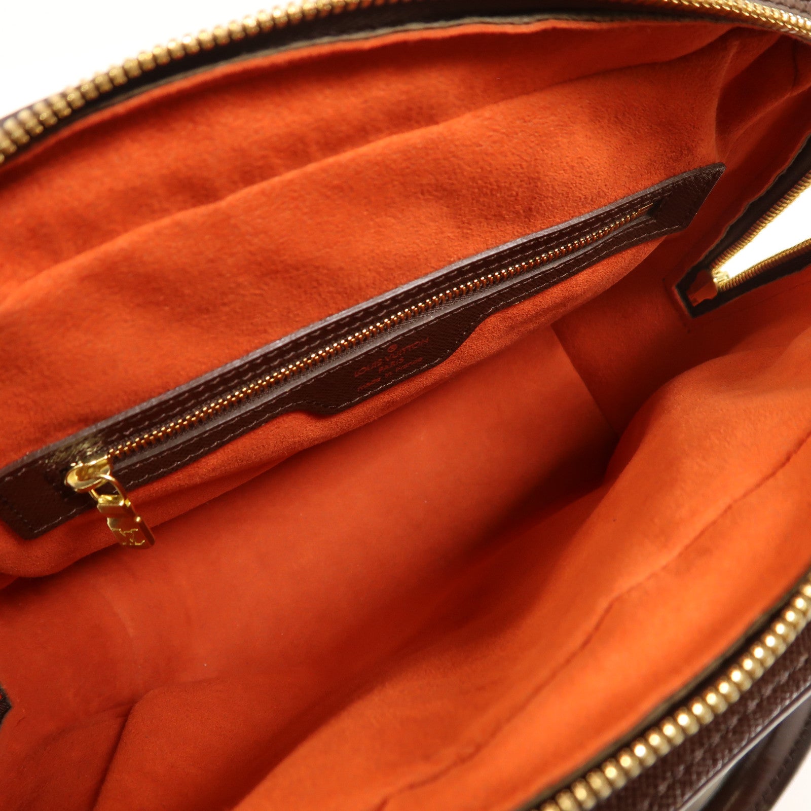 LOUIS VUITTON Damier Triana金扣手挽袋