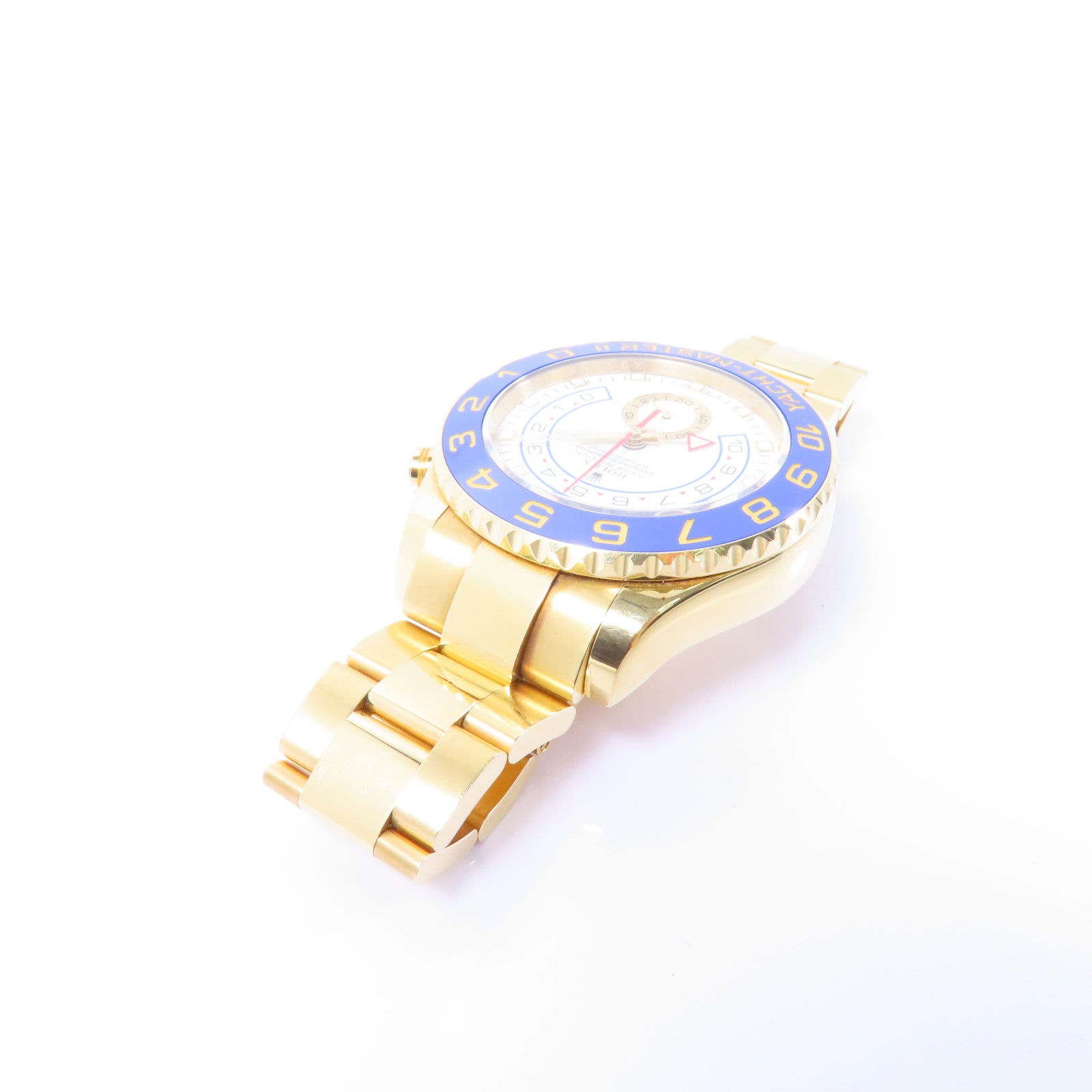 ROLEX Yacht Master II 18K黃金手錶自動機芯白色