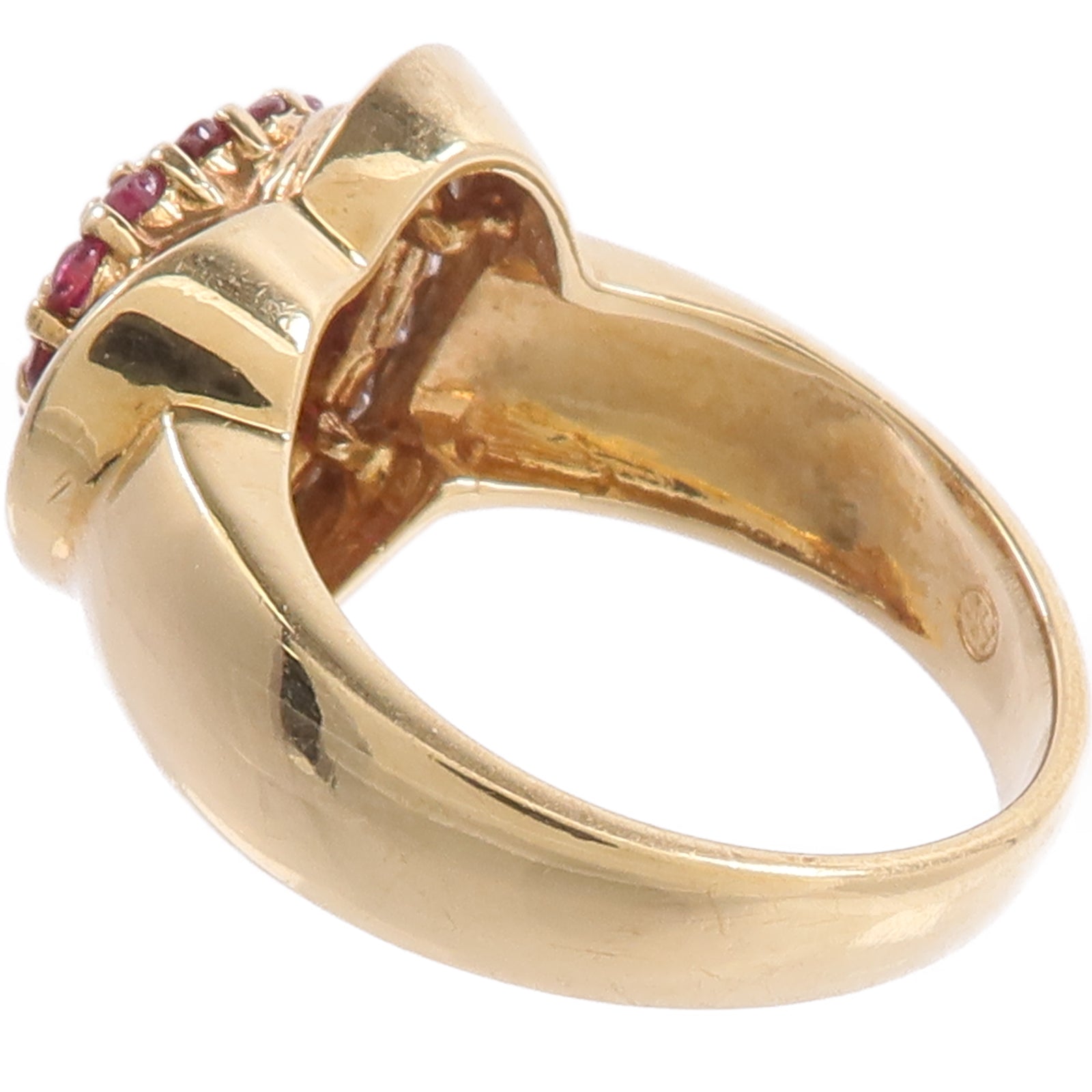 JEWELRY 14K黃金Ruby Diamond Ring紅寶石/鑽石戒指