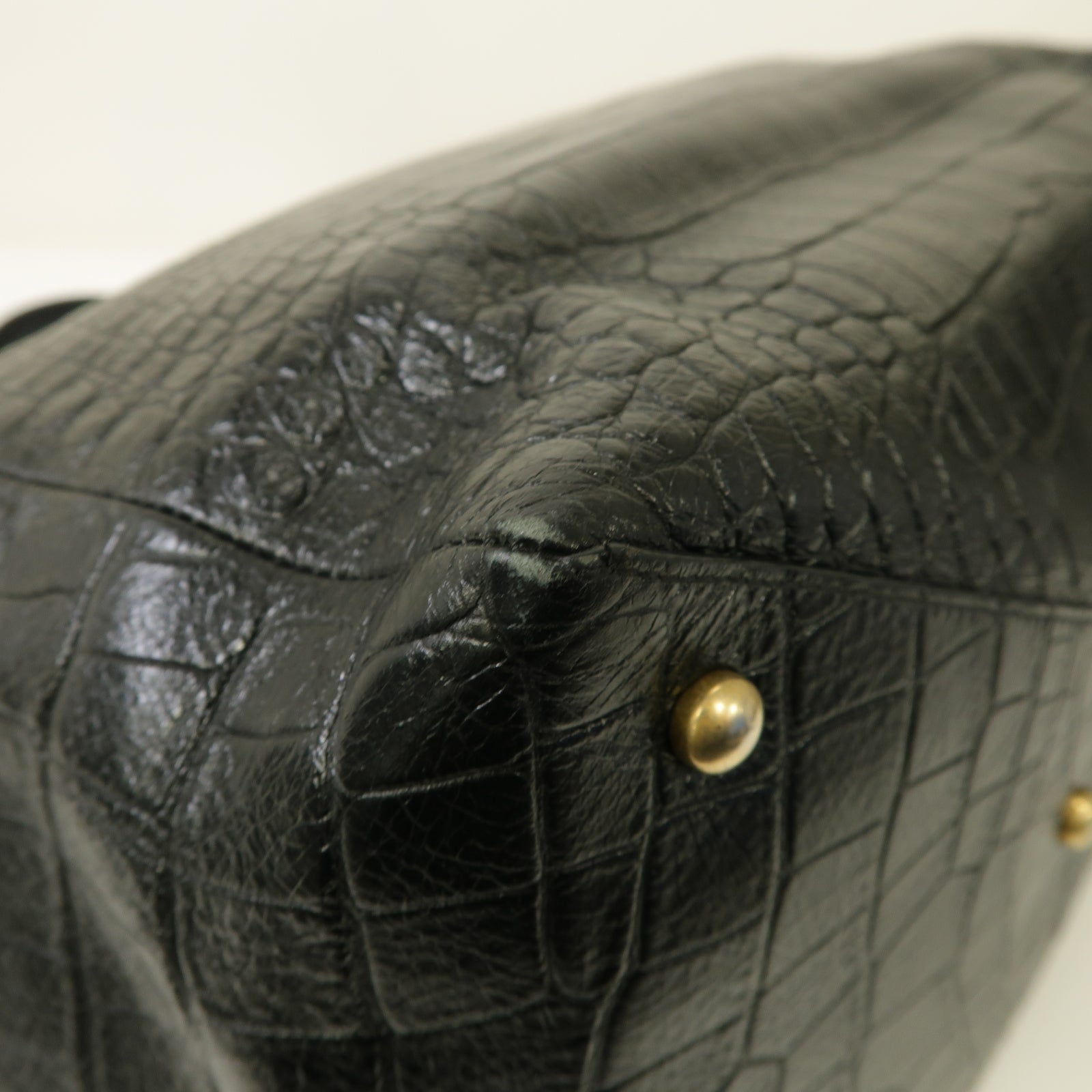 CHANEL 【激減優惠】牛皮皮革Chain Shoulder Shopping Bag金扣手挽肩背兩用袋黑色