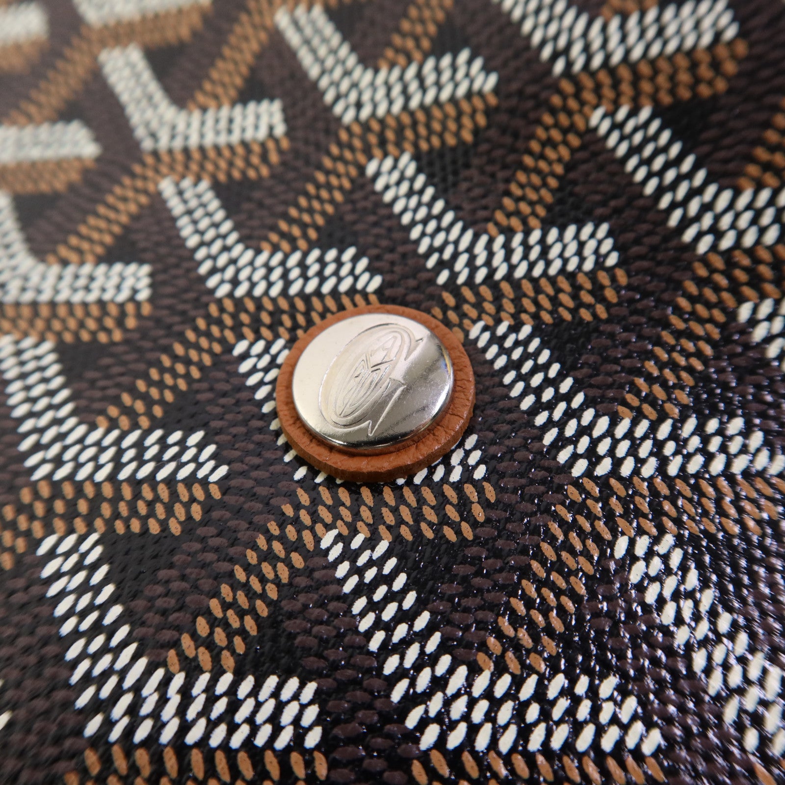 GOYARD 塗層帆布Capetien銀扣肩背袋