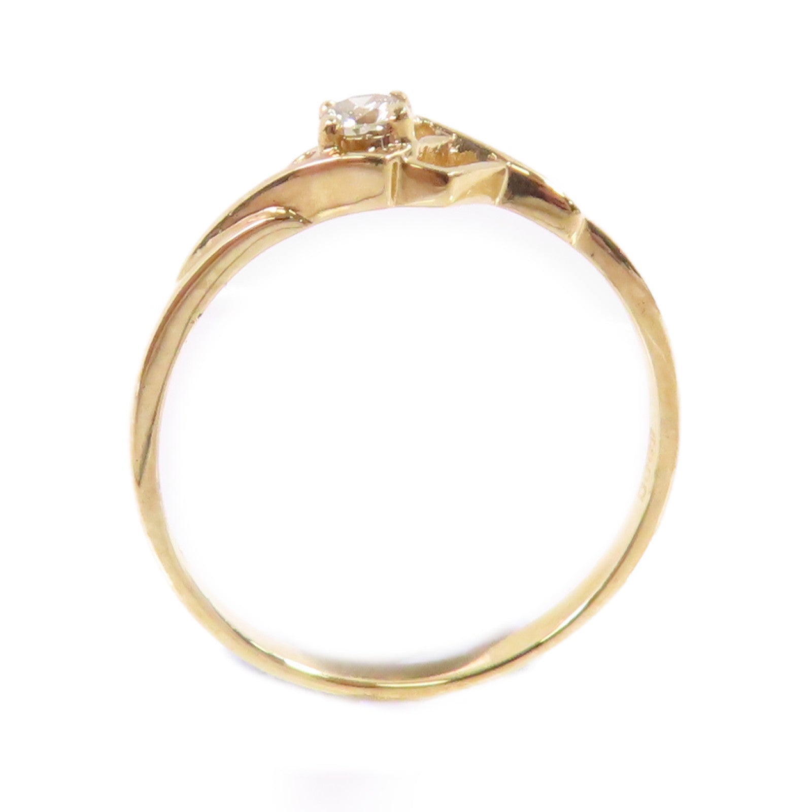 JEWELRY 【激減優惠】18K黃金/鑽石Diamond Ring戒指US#6.5