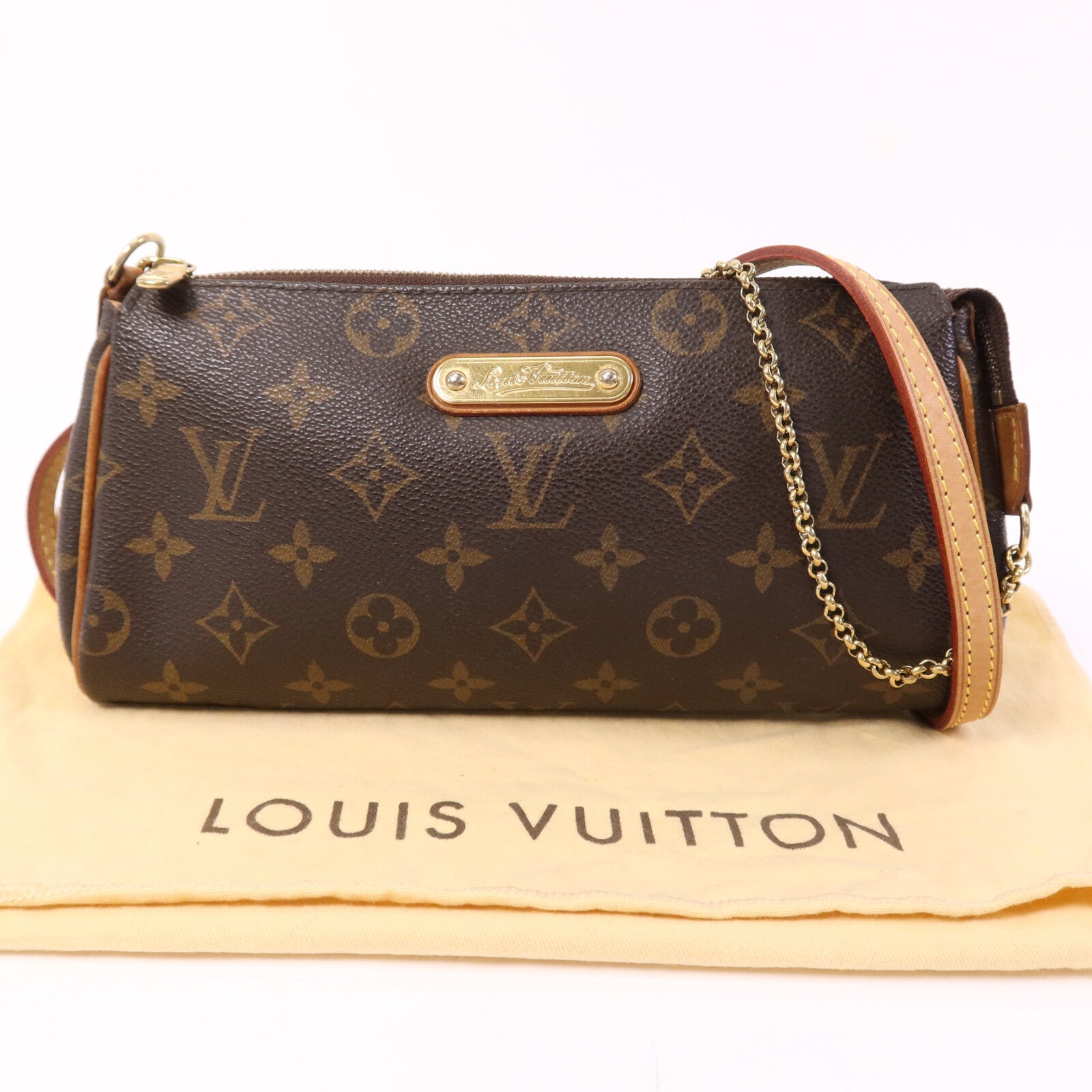 LOUIS VUITTON Monogram Eva金扣手挽肩背兩用袋