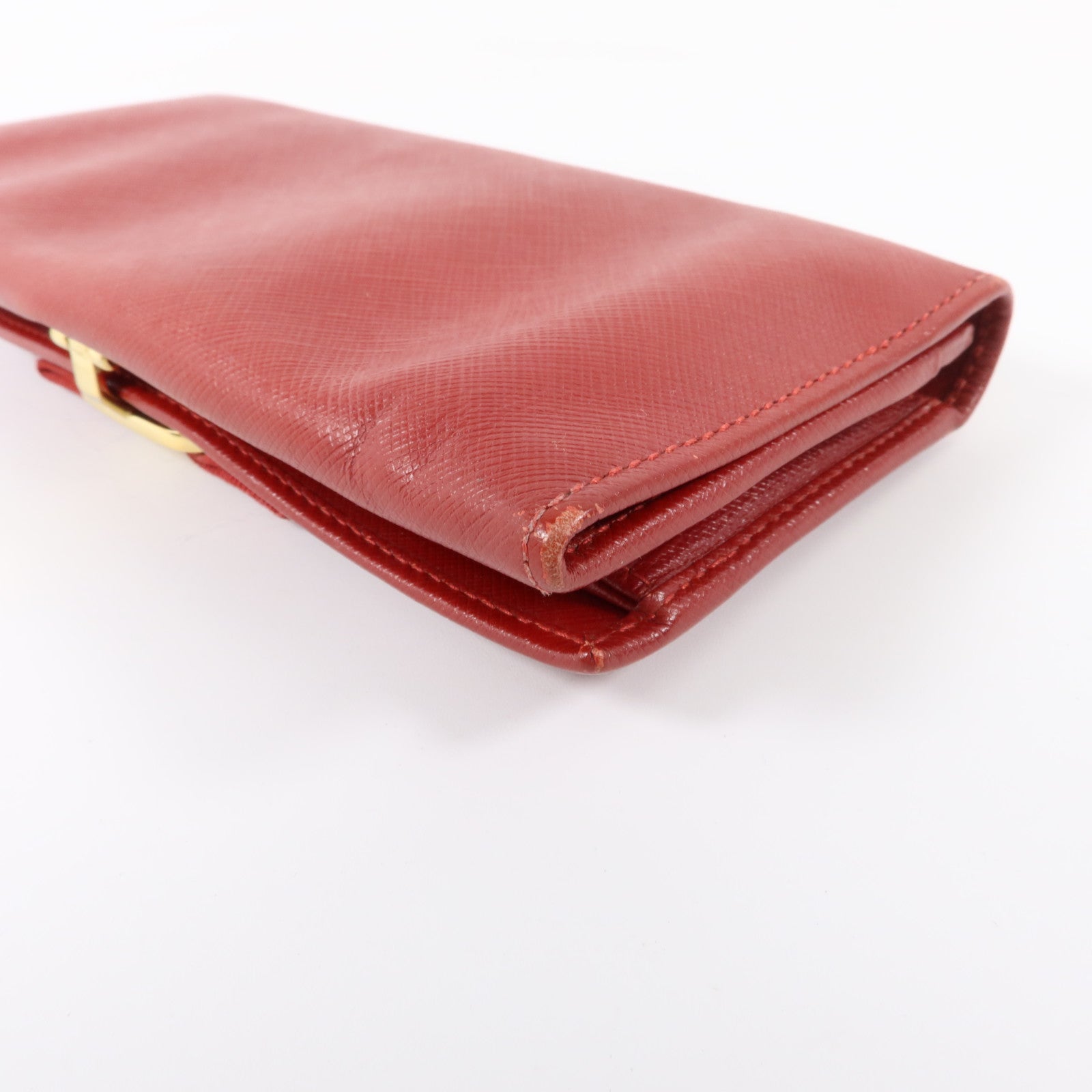 Salvatore Ferragamo Saffiano皮革Vara Bow Long Wallet金扣長錢包