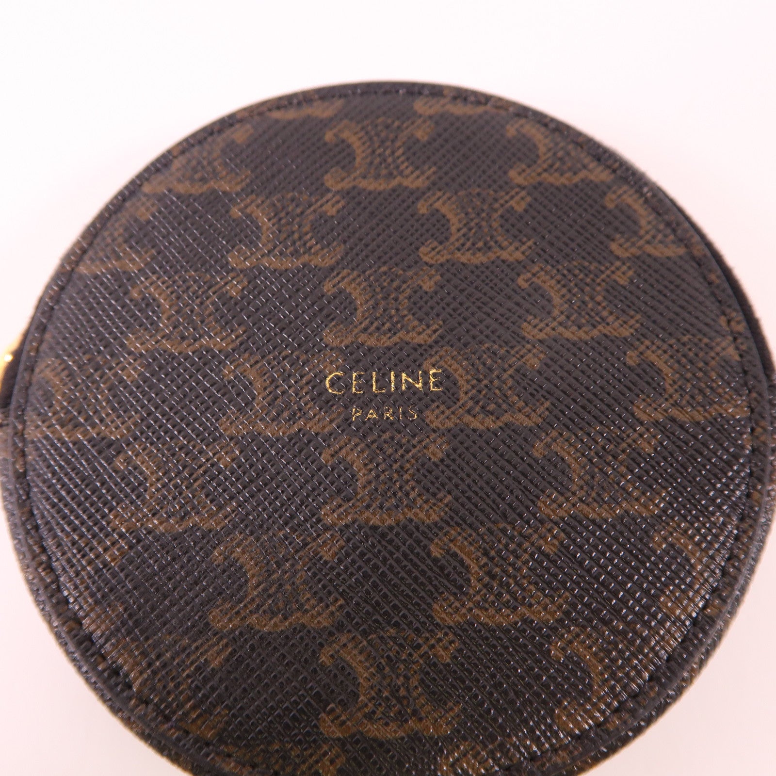 CELINE 【激減優惠】塗層帆布Coin Case金扣零錢包