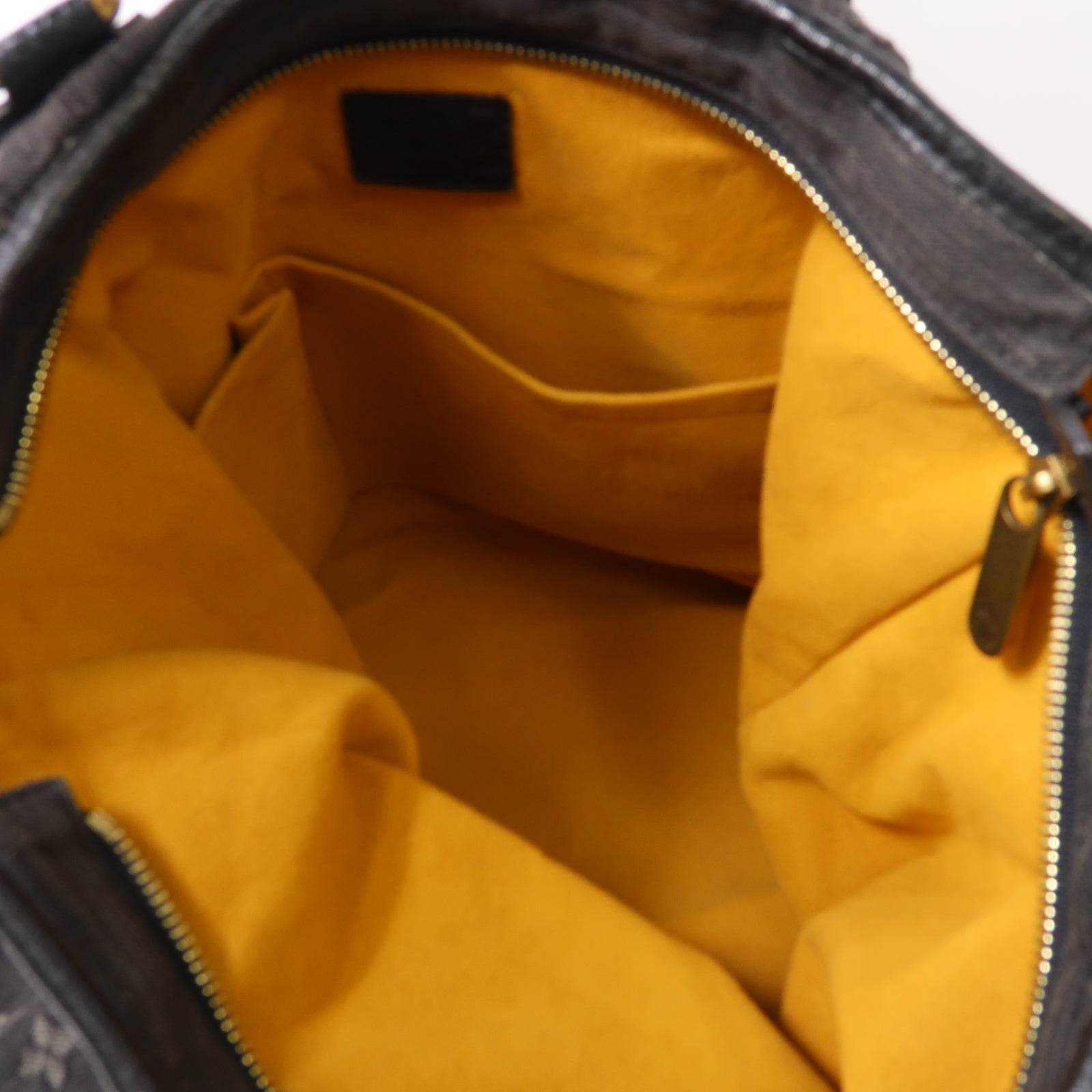 LOUIS VUITTON Monogram Denim Neo Cabby MM金扣肩背袋黑色