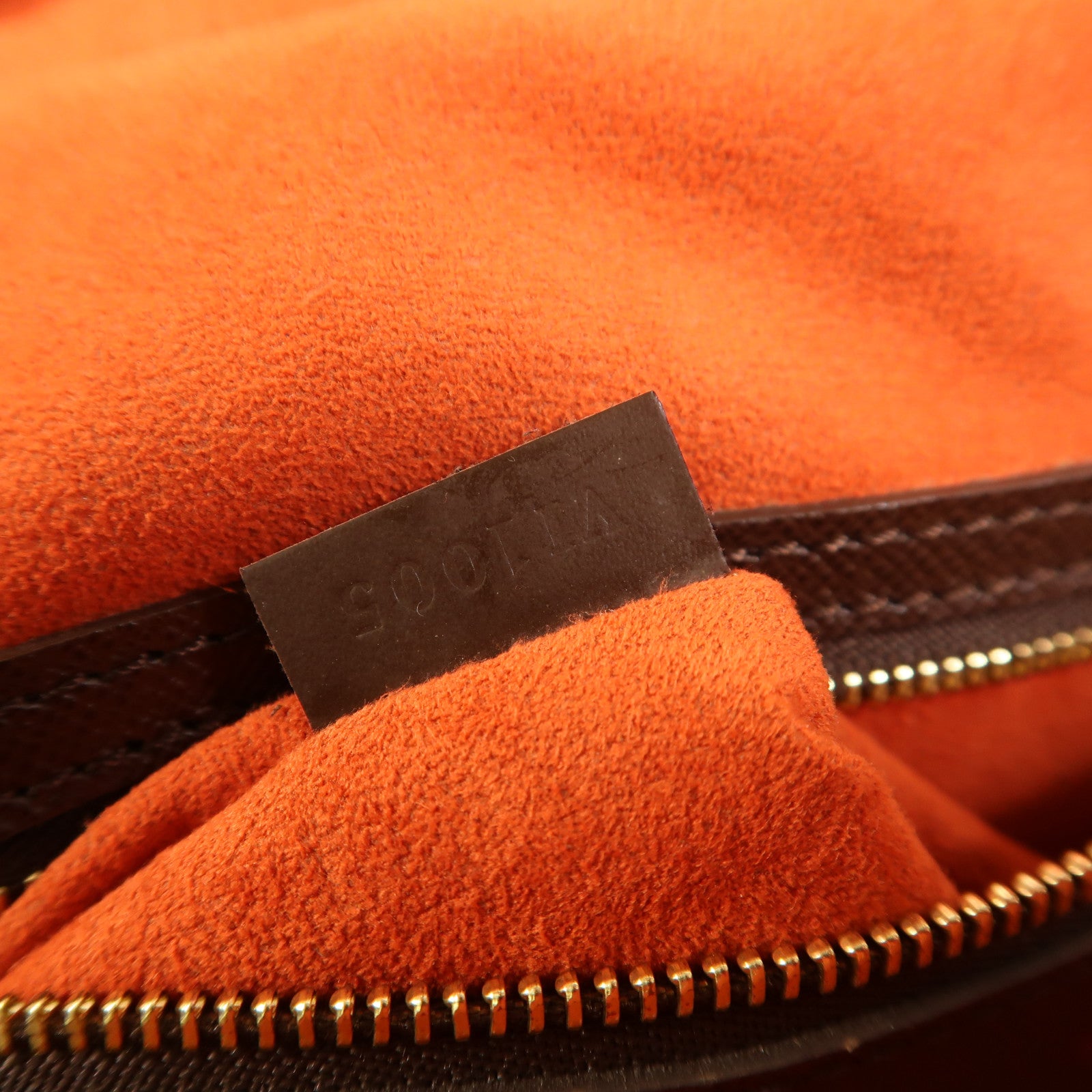 LOUIS VUITTON Damier Triana金扣手挽袋