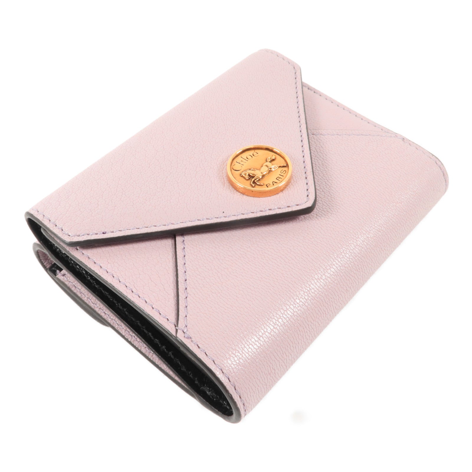 Chloe 山羊皮皮革Trifold Wallet錢包