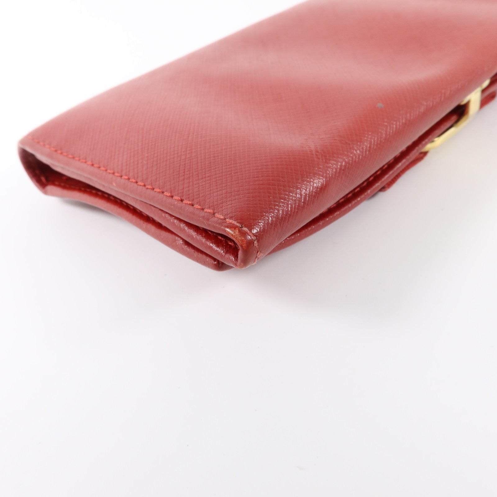 Salvatore Ferragamo Saffiano皮革Vara Bow Long Wallet金扣長錢包