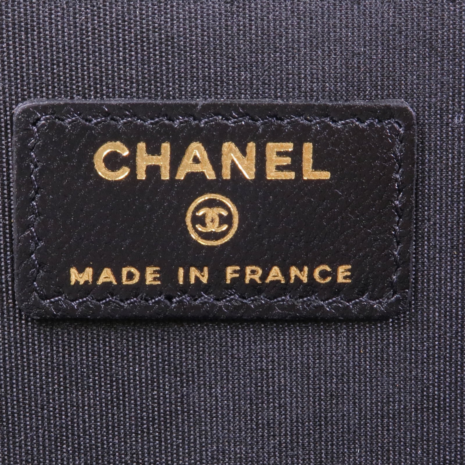 CHANEL 羊皮皮革Vanity Case金扣鏈帶手挽肩背兩用袋