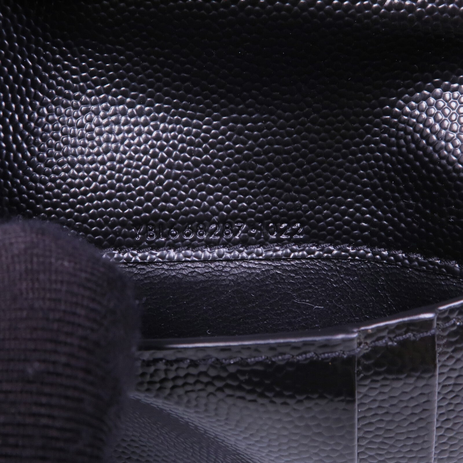 SAINT LAURENT 牛皮皮革Wallet銀扣卡片套