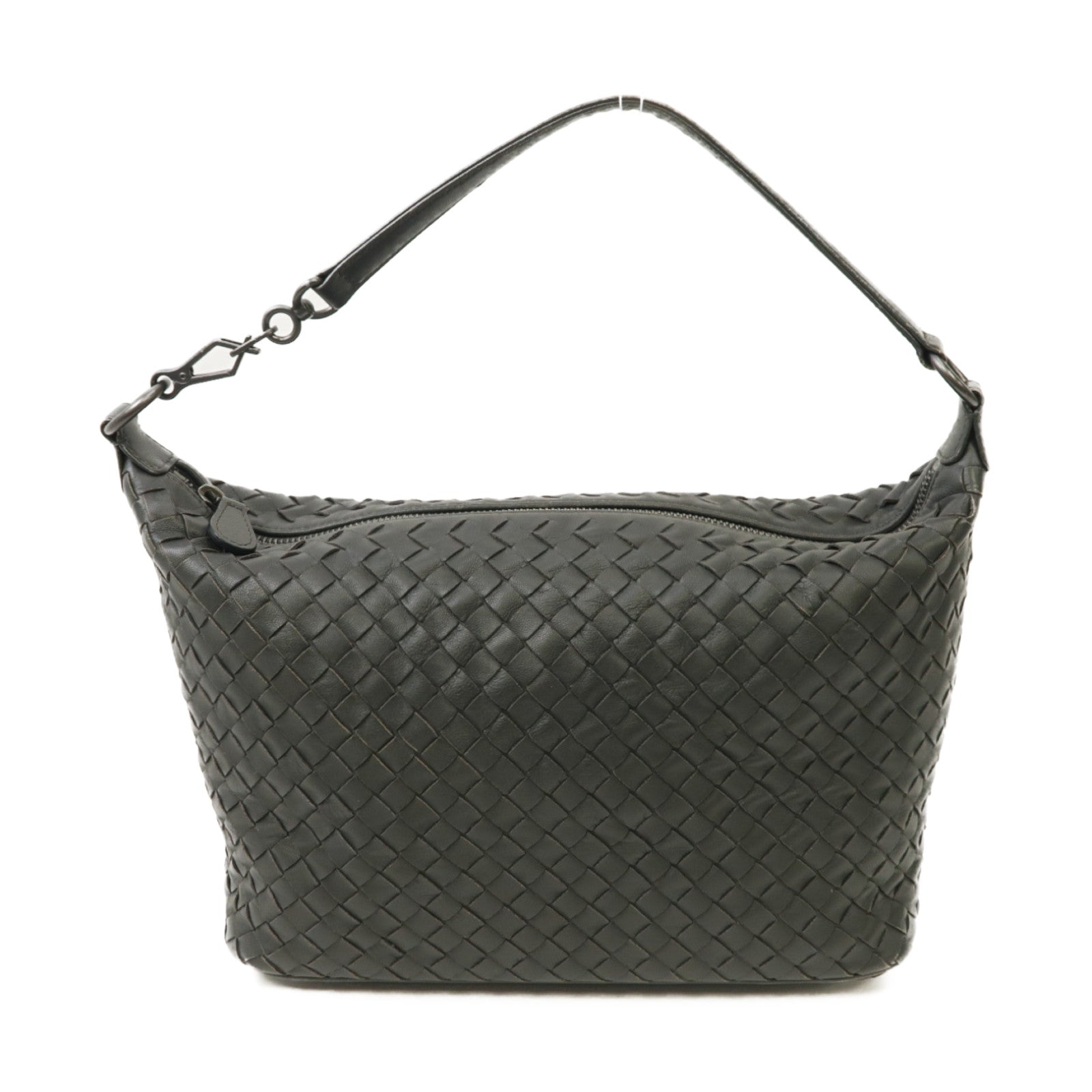 BOTTEGA VENETA 織紋皮革Shoulder Bag肩背袋黑色