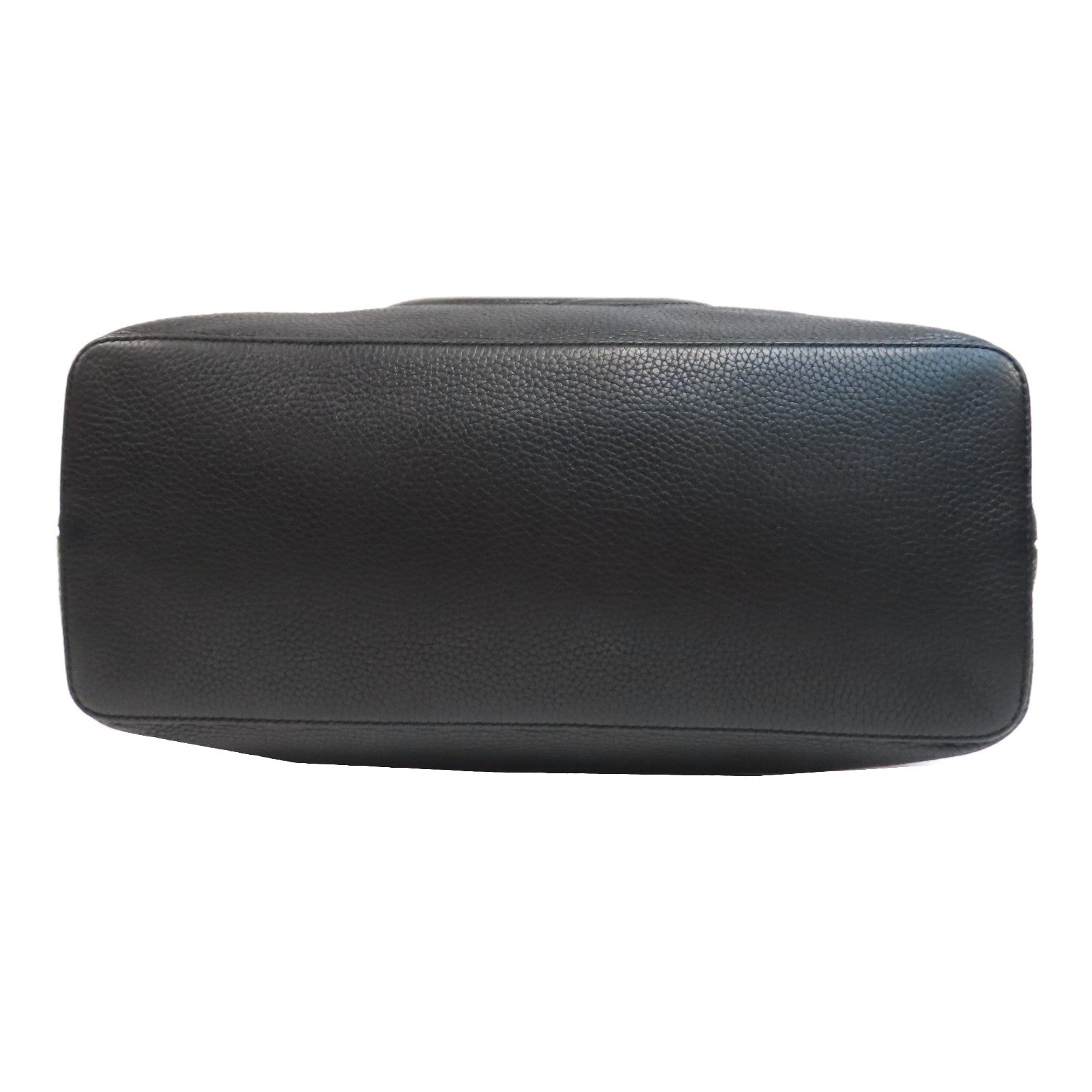 GUCCI 皮革Soho Shoulder Bag金扣手挽肩背兩用袋黑色