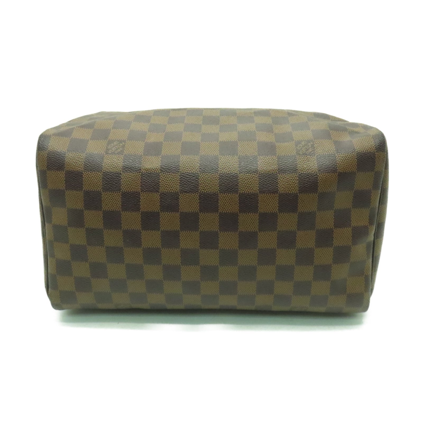 LOUIS VUITTON 【激減優惠】Damier Ebene Speedy 30金扣手挽袋棕色