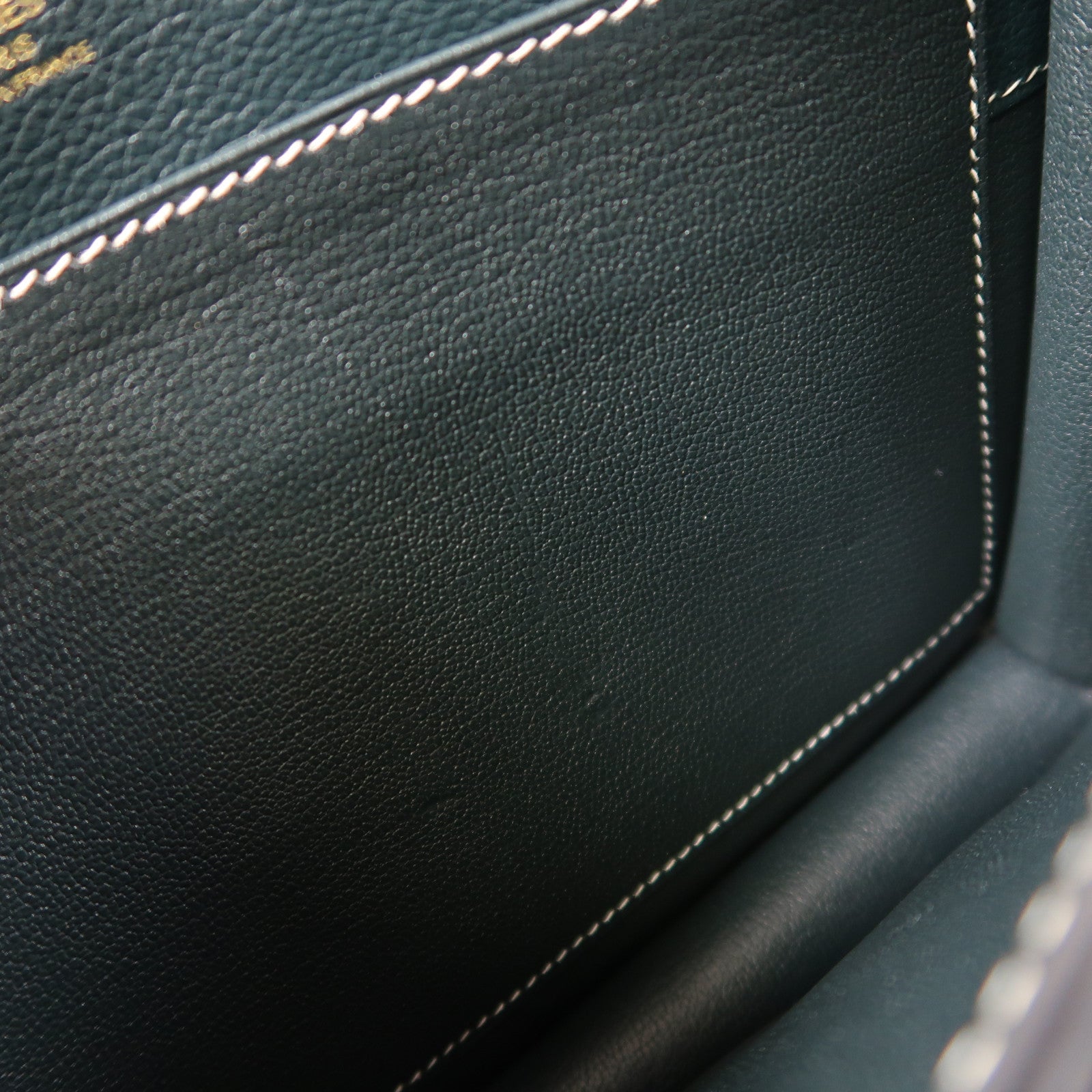 HERMES Evercolor皮革Roulis 23金扣肩背袋Vert Cypres