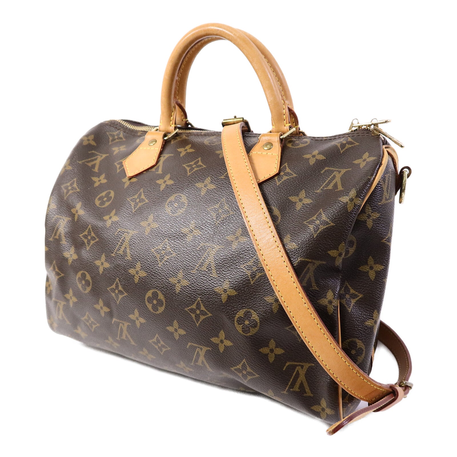 LOUIS VUITTON Monogram Speedy Bandouliere 30手挽肩背兩用袋