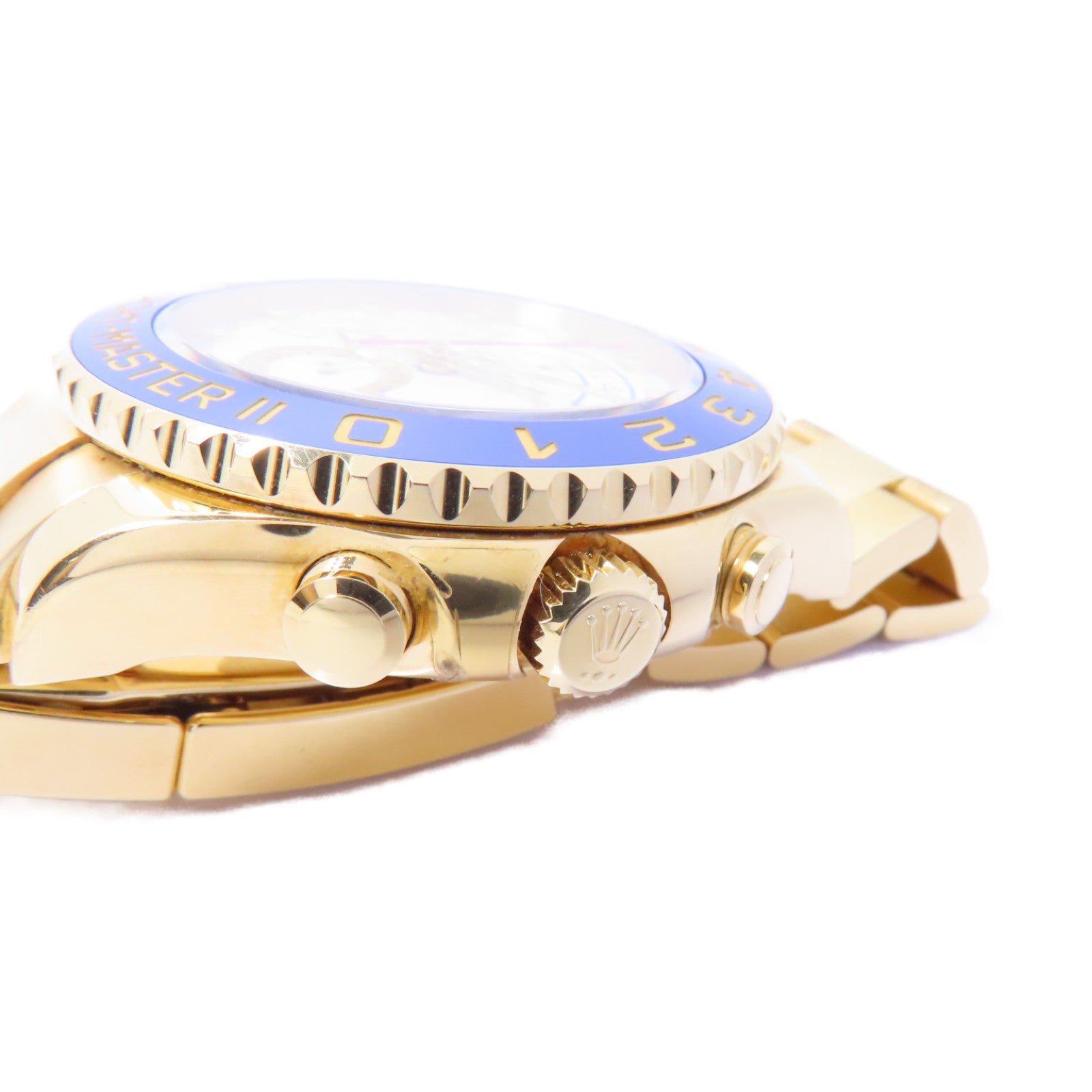 ROLEX Yacht Master II 18K黃金手錶自動機芯白色
