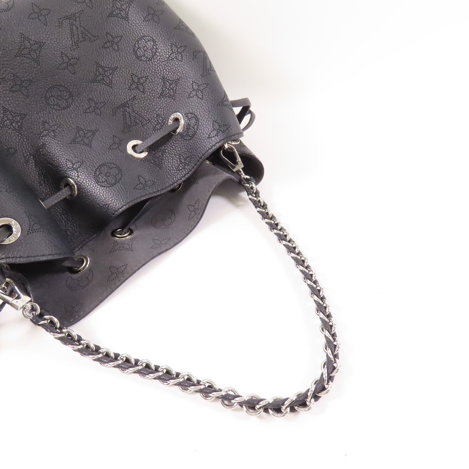 LOUIS VUITTON Mahina Bella銀扣手挽肩背兩用袋