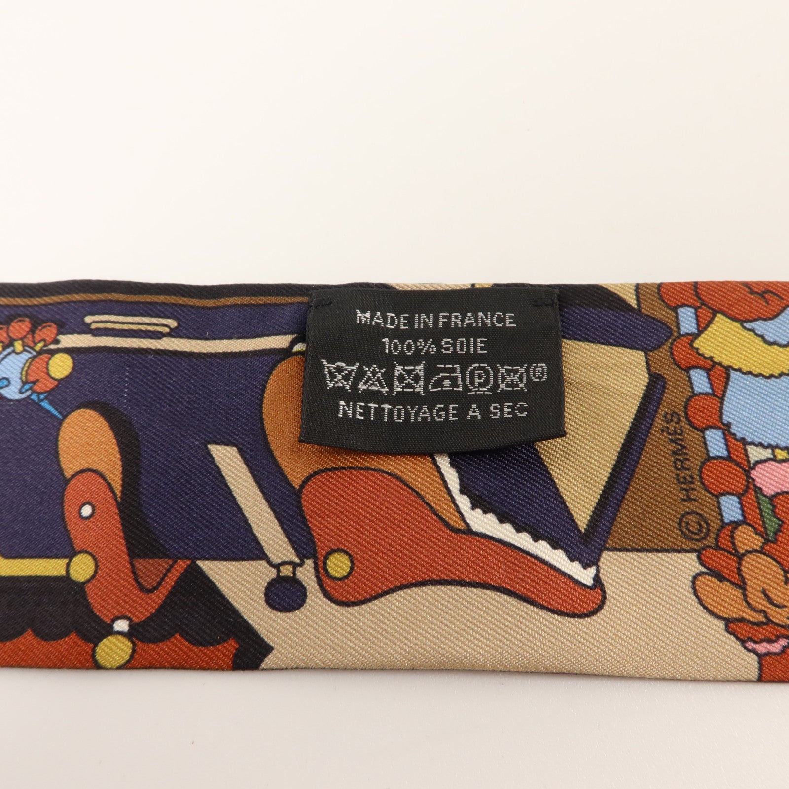 HERMES 絲質Twilly絲巾