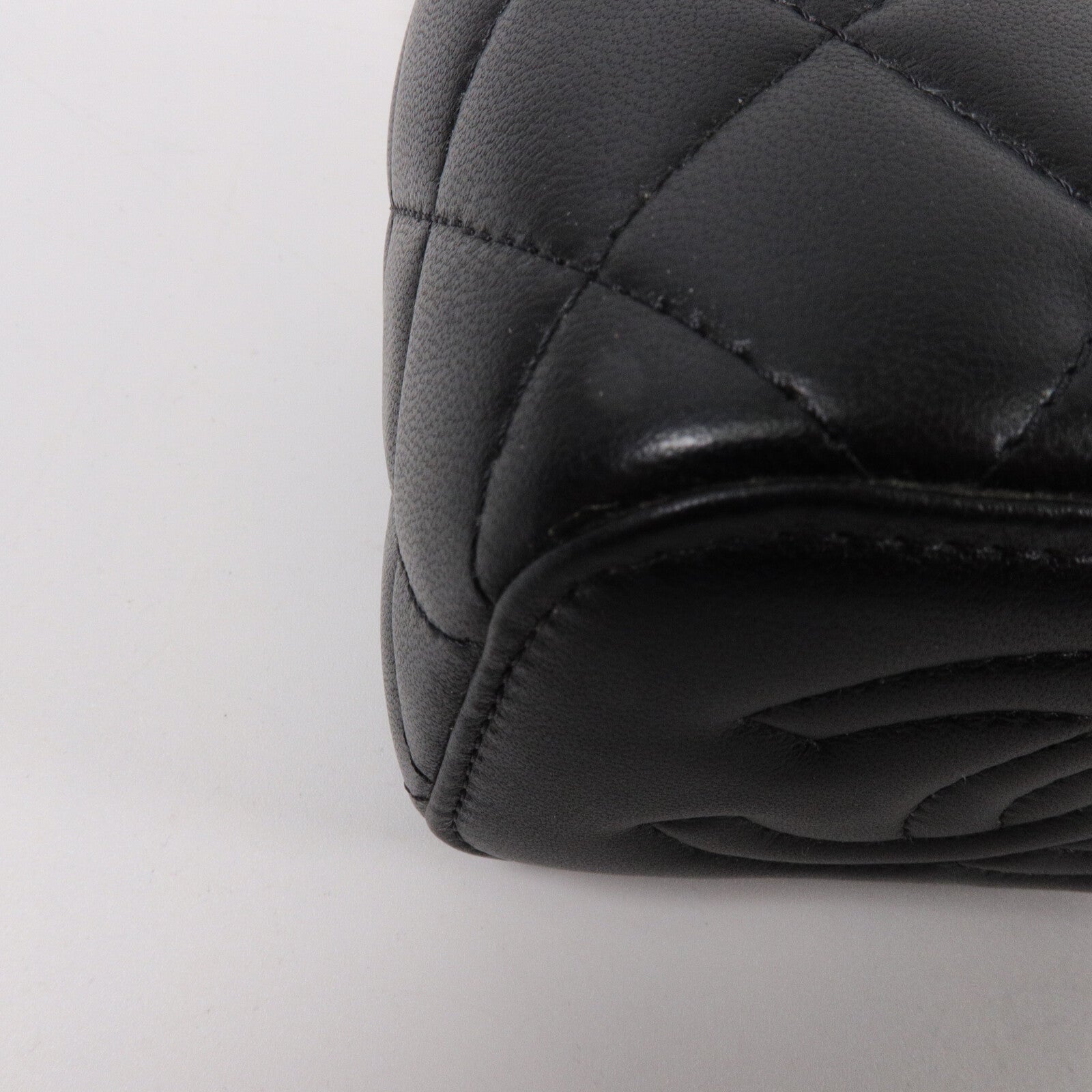 CHANEL 羊皮皮革Mini Vanity Case With Gold Ball鏈帶肩背袋