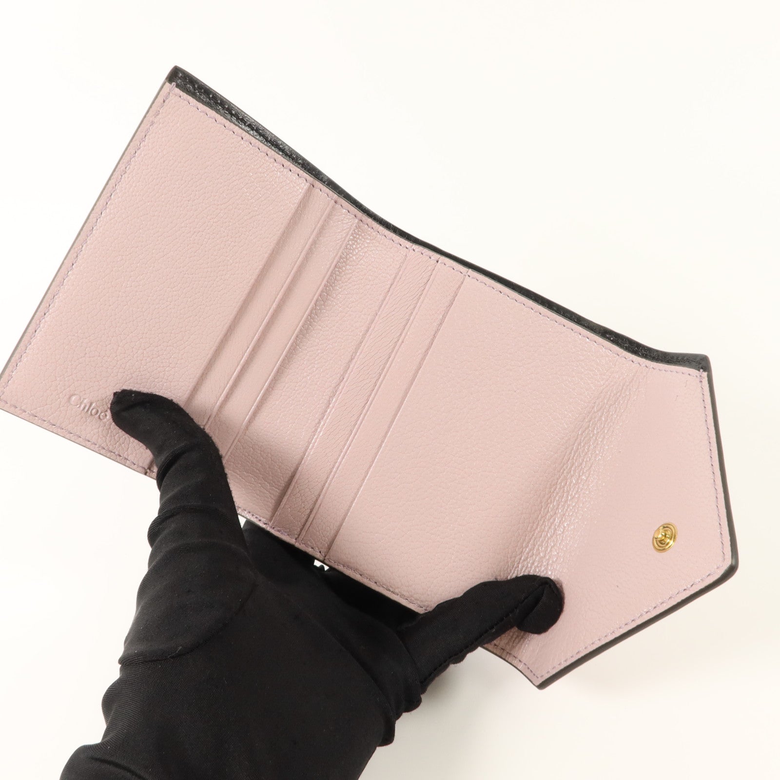 Chloe 山羊皮皮革Trifold Wallet錢包