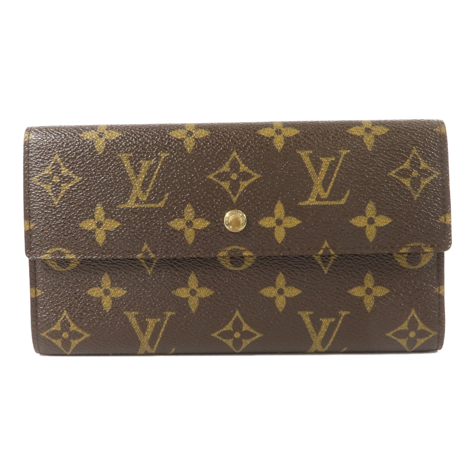 LOUIS VUITTON Monogram International Trifold Long Wallet長錢包