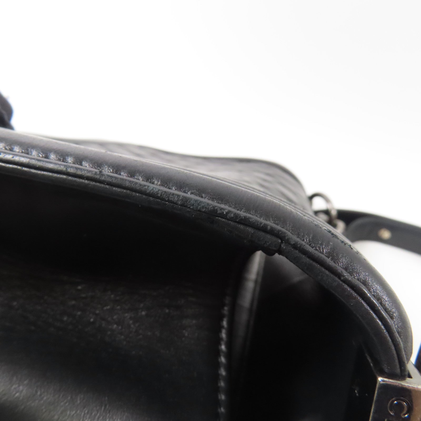 CHANEL 羊皮皮革Boy 25 Shoulder Bag鏈帶肩背袋