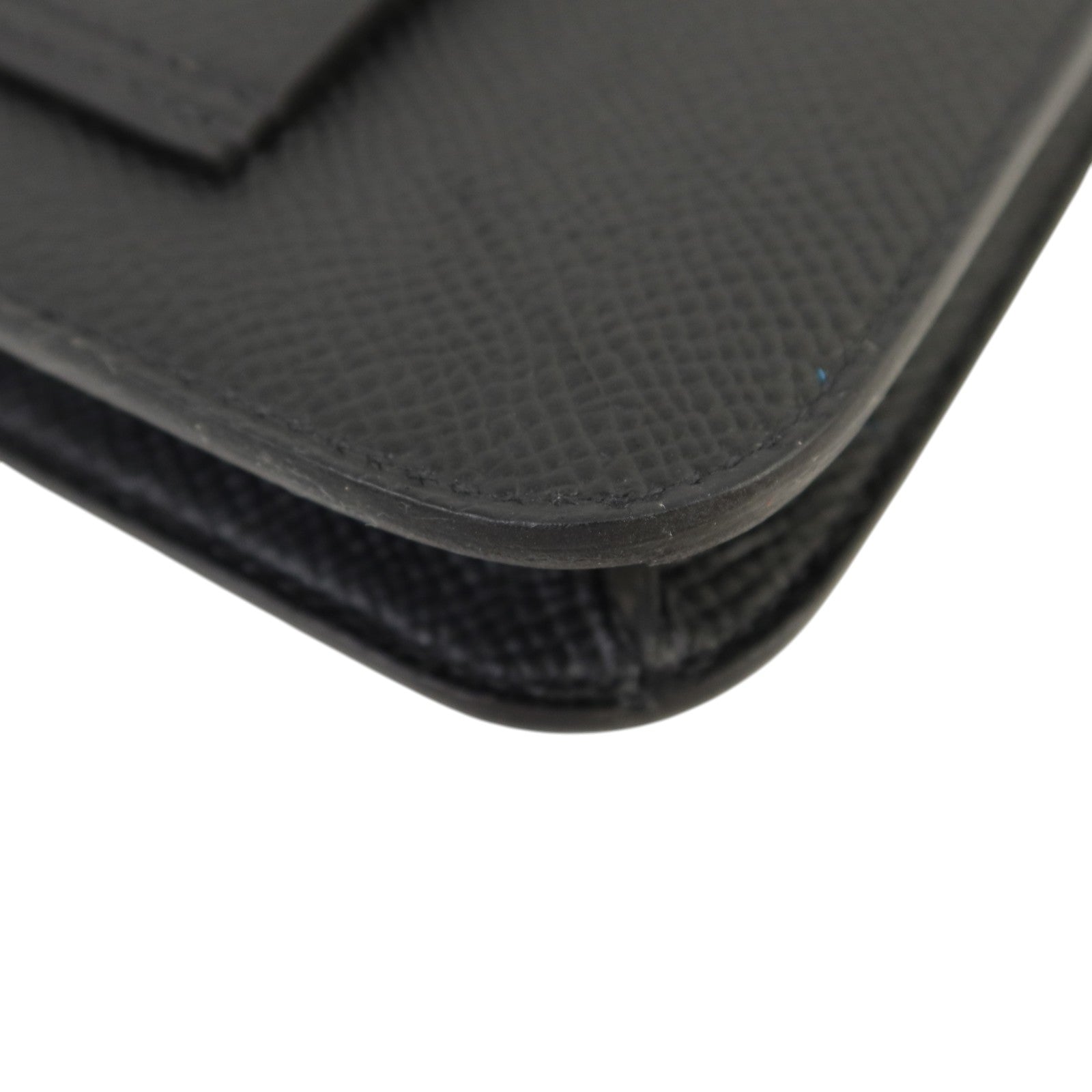 HERMES Epsom皮革Constance Slim金扣錢包Noir