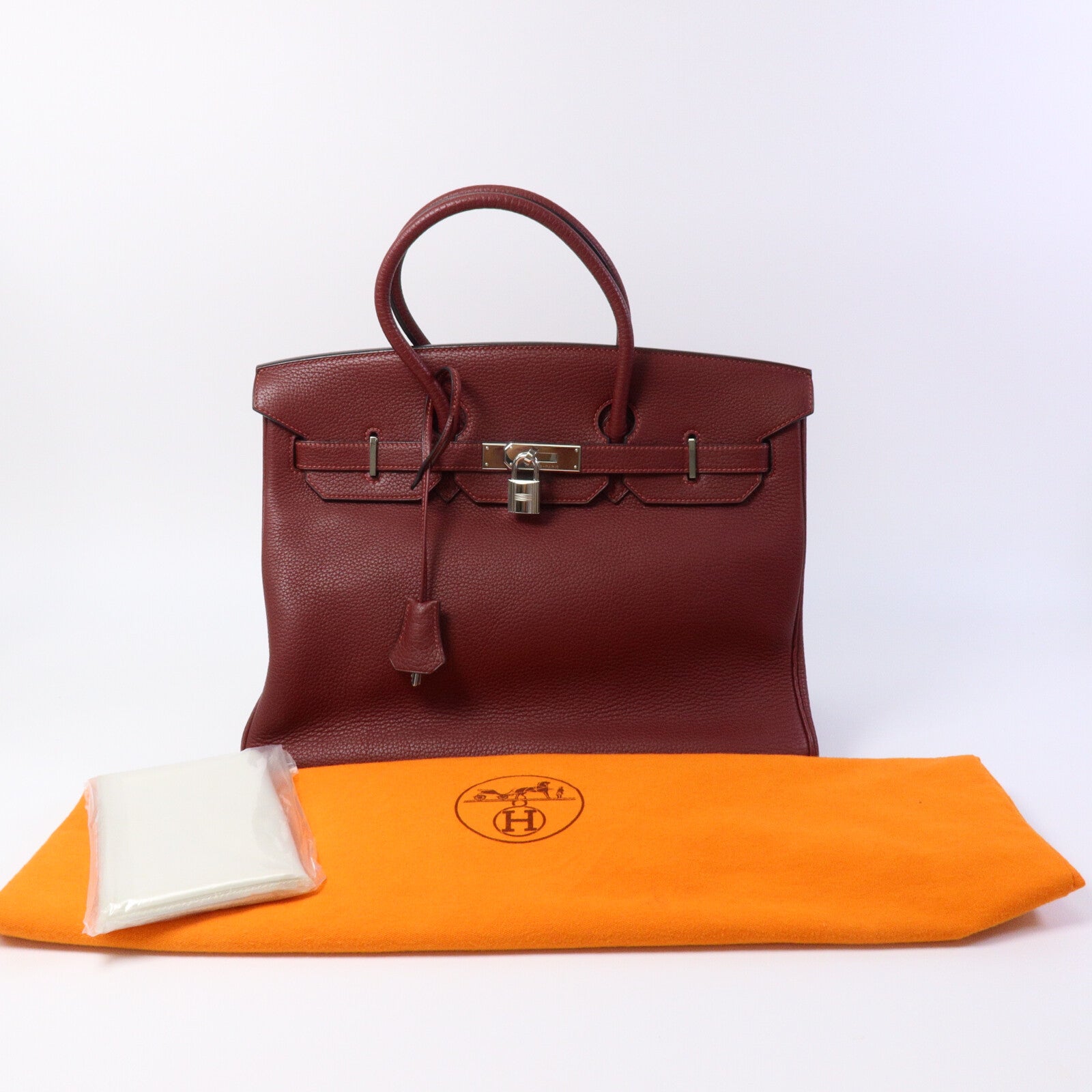HERMES Togo皮革Birkin 35手挽袋Rouge H Buffalo