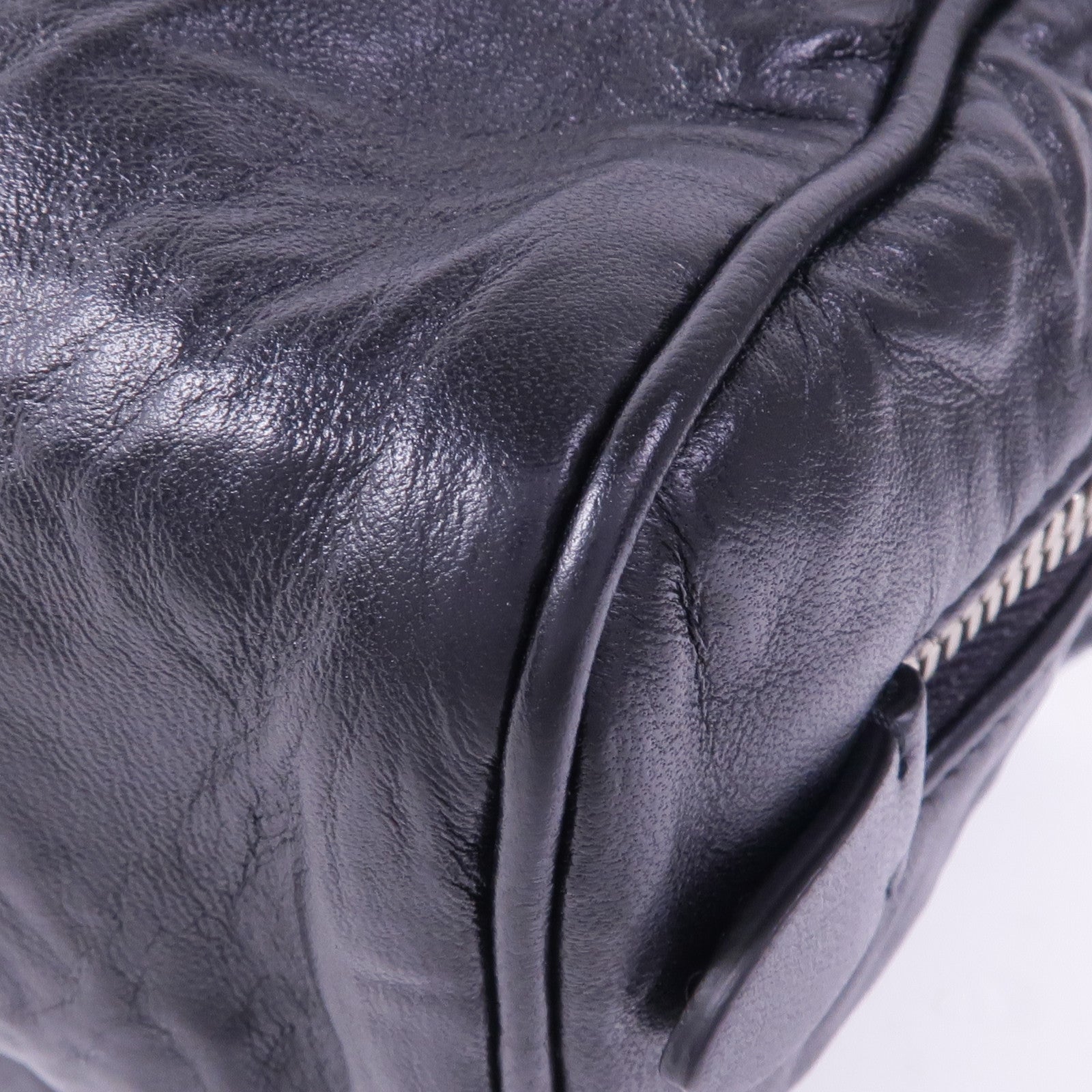 PRADA 牛皮皮革2 Way Shoulder Bag銀扣手挽肩背兩用袋