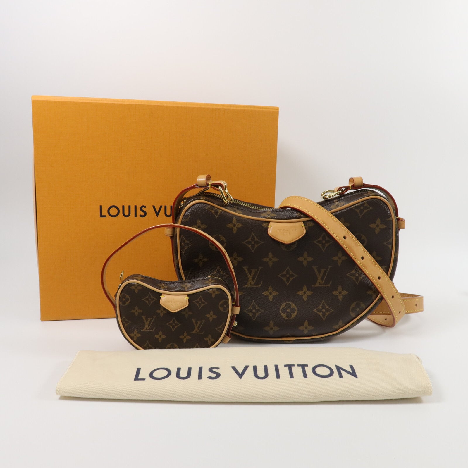 LOUIS VUITTON Monogram Croissant MM手挽肩背兩用袋