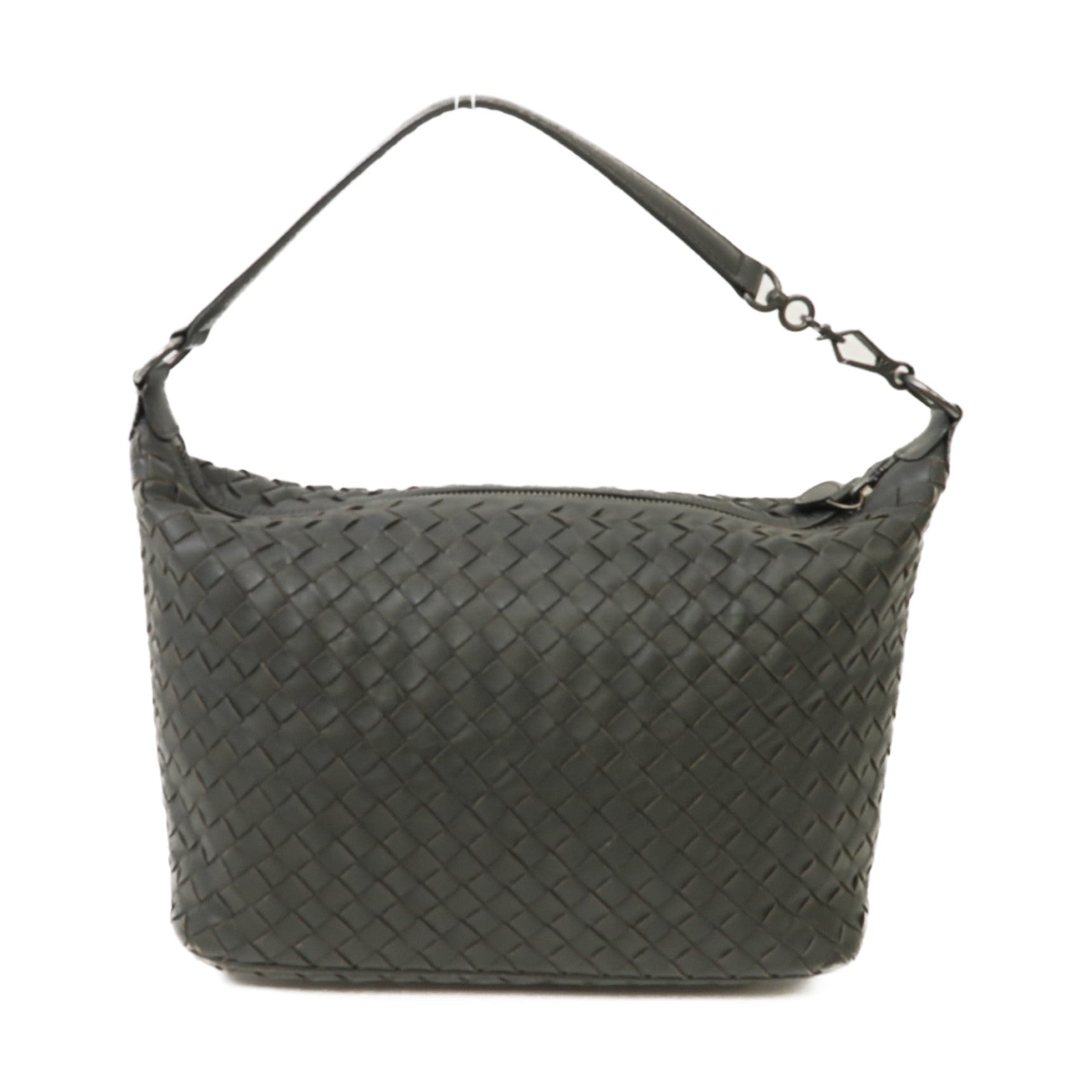 BOTTEGA VENETA 織紋皮革Shoulder Bag肩背袋黑色