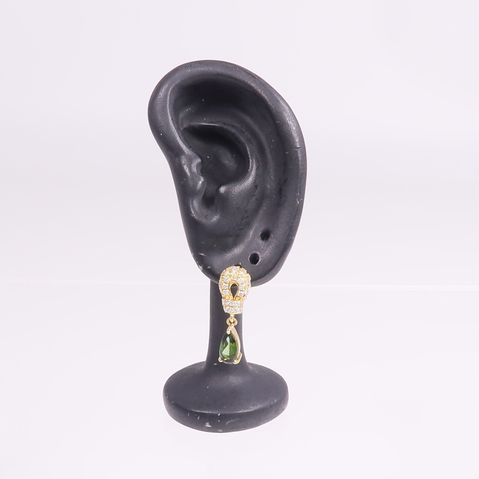 JEWELRY 18K黃金Tourmaline Diamond Earrings電氣石/鑽石耳環