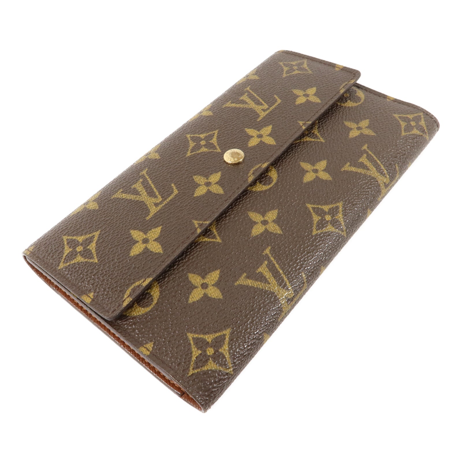 LOUIS VUITTON Monogram International Trifold Long Wallet長錢包